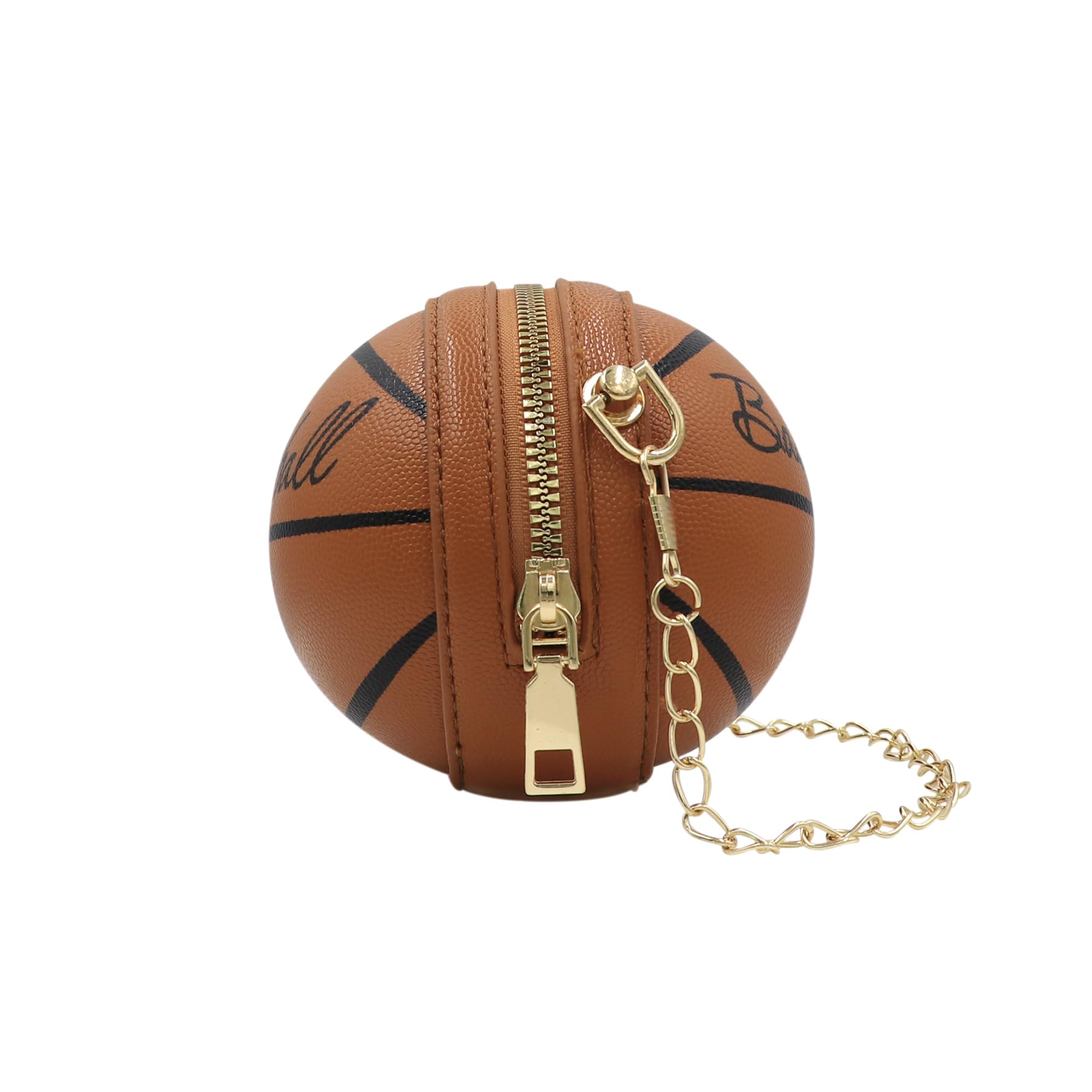 Girls Basketball Crossbody Bag - Mini Round Ball Shoulder Purse for Kids | Perfect for School, Sports Games & Casual Outings