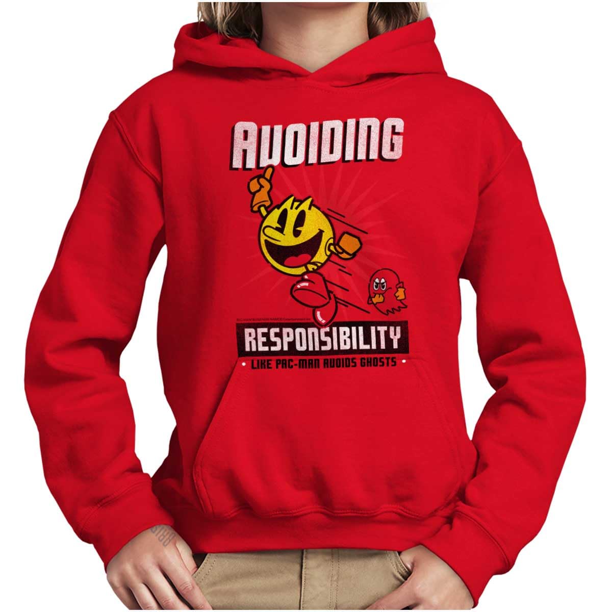 Brisco Brands PACMAN Hoodie for Boys & Girls - Fun Retro Gaming Sweatshirt for Lazy Youth - Perfect for Casual Wear, Gaming Events & Street Fashion