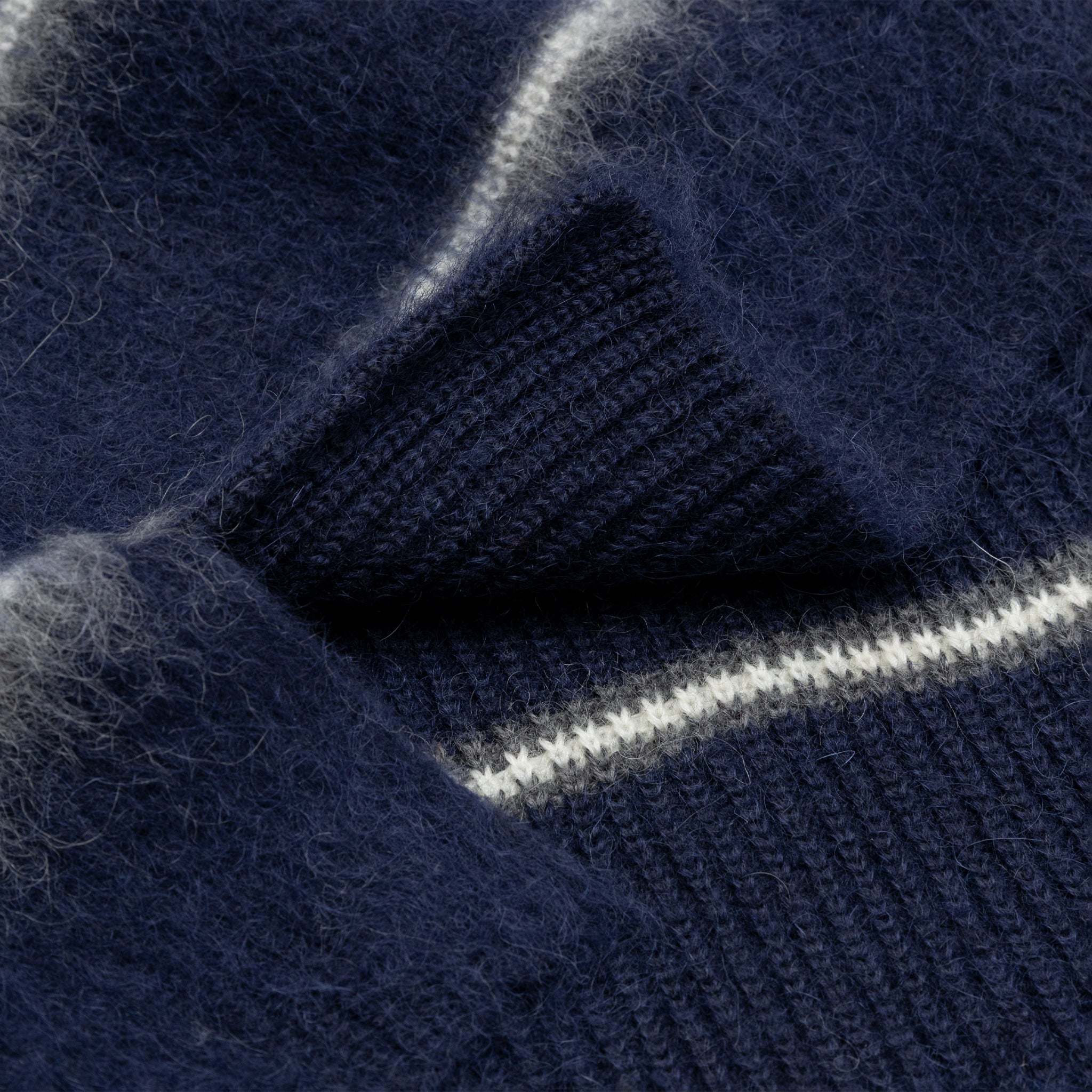 Striped Mohair Sweater for Women - Soft & Warm Knit Pullover - Perfect for Fall & Winter Fashion, Office Wear & Casual Outfits