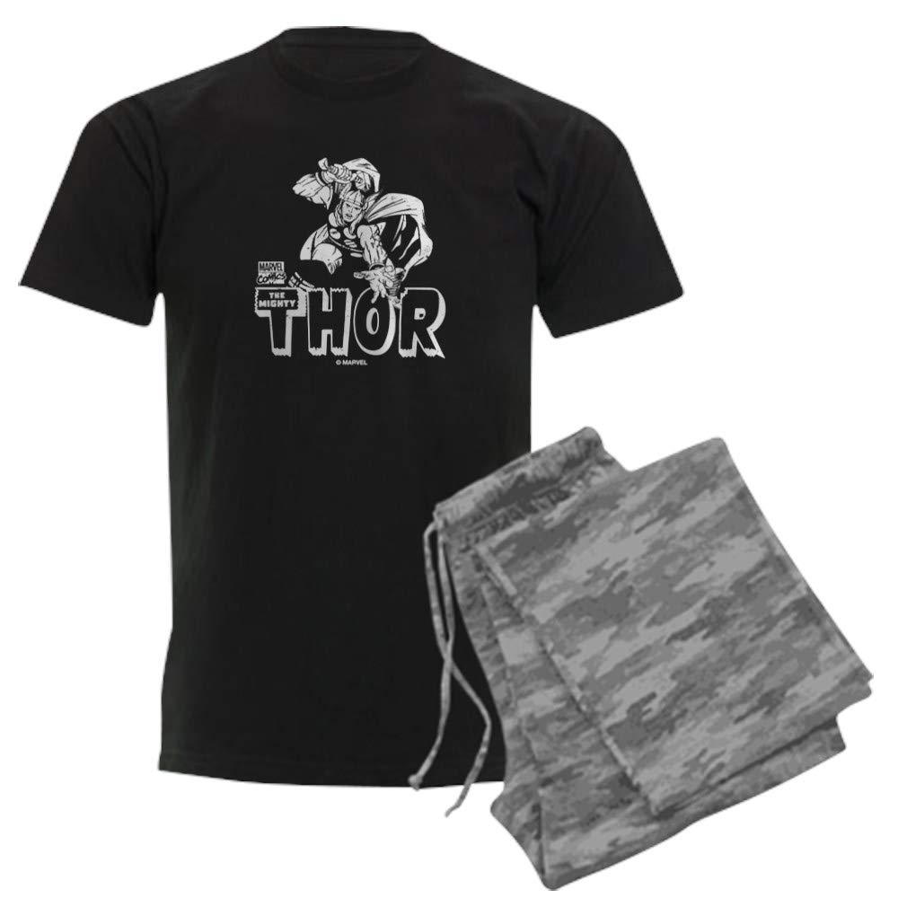 Marvel Comics Thor Men's Dark Pajama Set - Superhero Sleepwear for Fans | Perfect for Movie Nights, Cosplay & Gift Giving