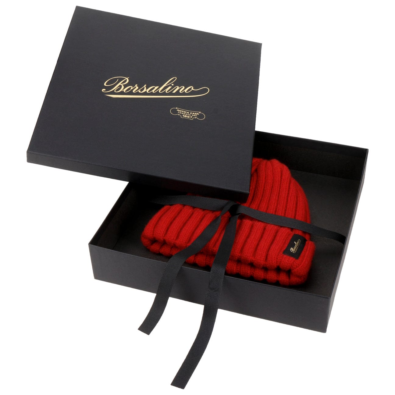 Luxury Borsalino Cashmere Beanie Hat for Men & Women - Soft Winter Warm Knit Hat for Skiing, Hiking & Outdoor Activities