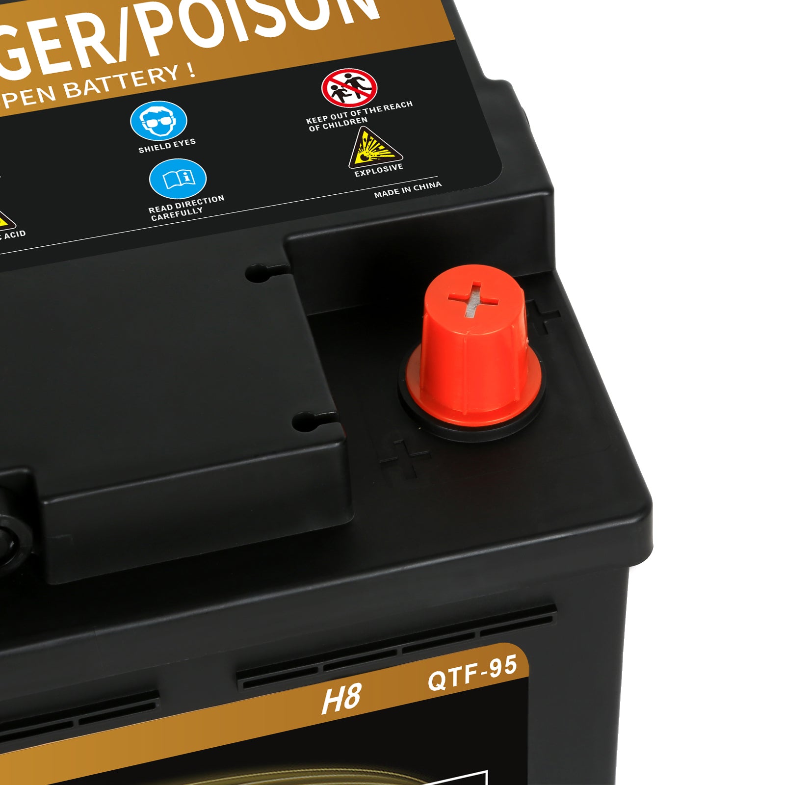 WEIZE Wise Series Group 49 AGM Car Battery 12V 95Ah H8 - High Performance Automotive Replacement Battery for Trucks, SUVs & RVs | Cold Cranking Power & Long Lifespan
