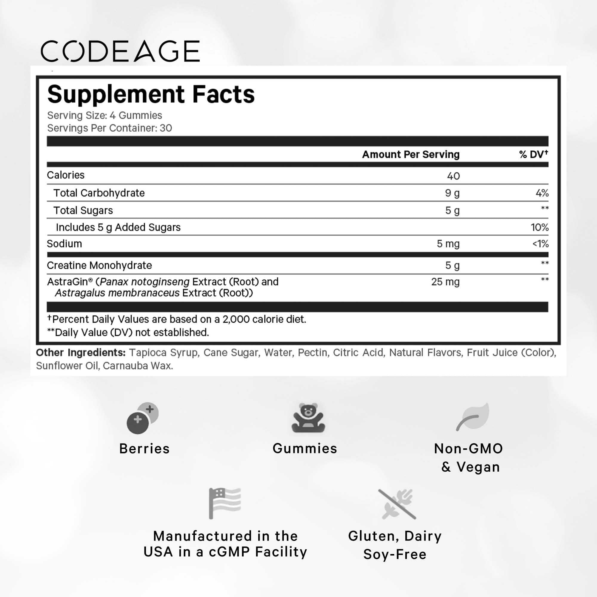 Best Creatine Gummies for Muscle Growth & Recovery - Tasty Workout Supplement for Athletes & Fitness Enthusiasts - Pre/Post Workout Energy Boost