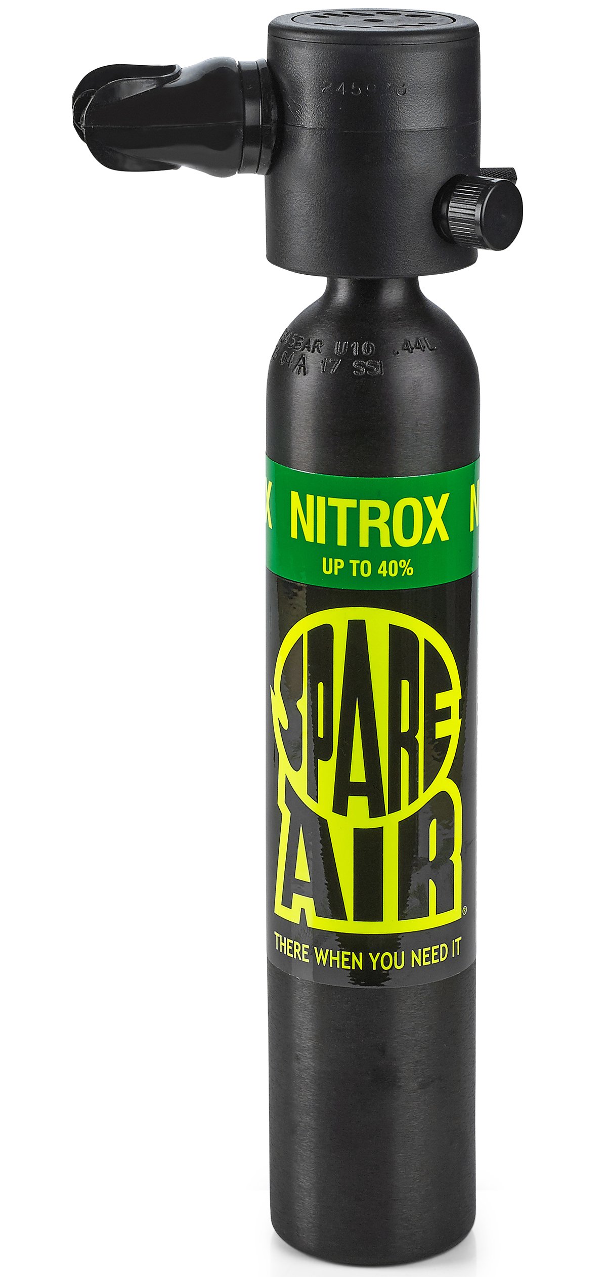 Spare Air Mini Scuba Tank - 3.0 cu ft Nitrox Oxygen Dive Cylinder - Compact Emergency Backup Diving Equipment with Holster, Leash & Refill Adapter | Perfect for Emergency Underwater Breathing, Scuba Diving Safety Gear, and Recreational Diving Accessories