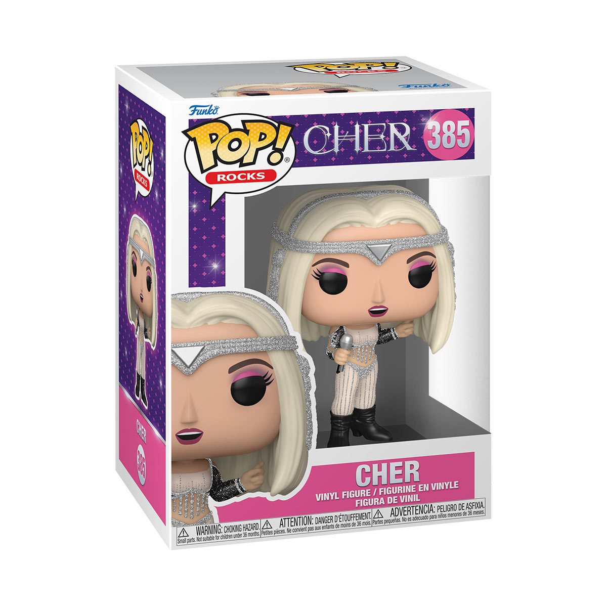 Cher Living Proof Glitter Funko Pop! Vinyl Figure #385 - Exclusive Collectible for Music Fans & Pop Culture Enthusiasts - Perfect for Display, Gifts, and Home Decor