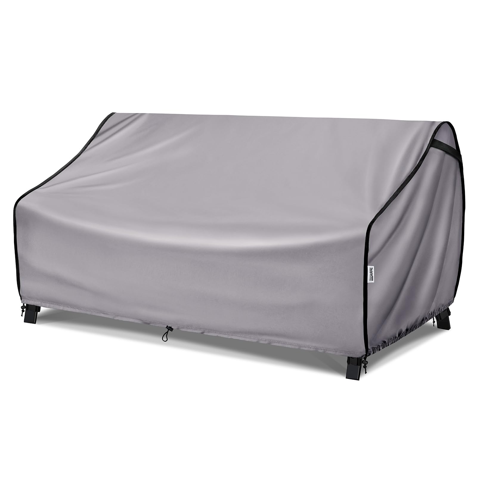 Waterproof Patio Furniture Covers for Outdoor Sofa & Bench - Tear-Resistant, UV Protection - Fits 79Wx37Dx35H Inches - Grey - Perfect for Backyard, Garden & Deck Use
