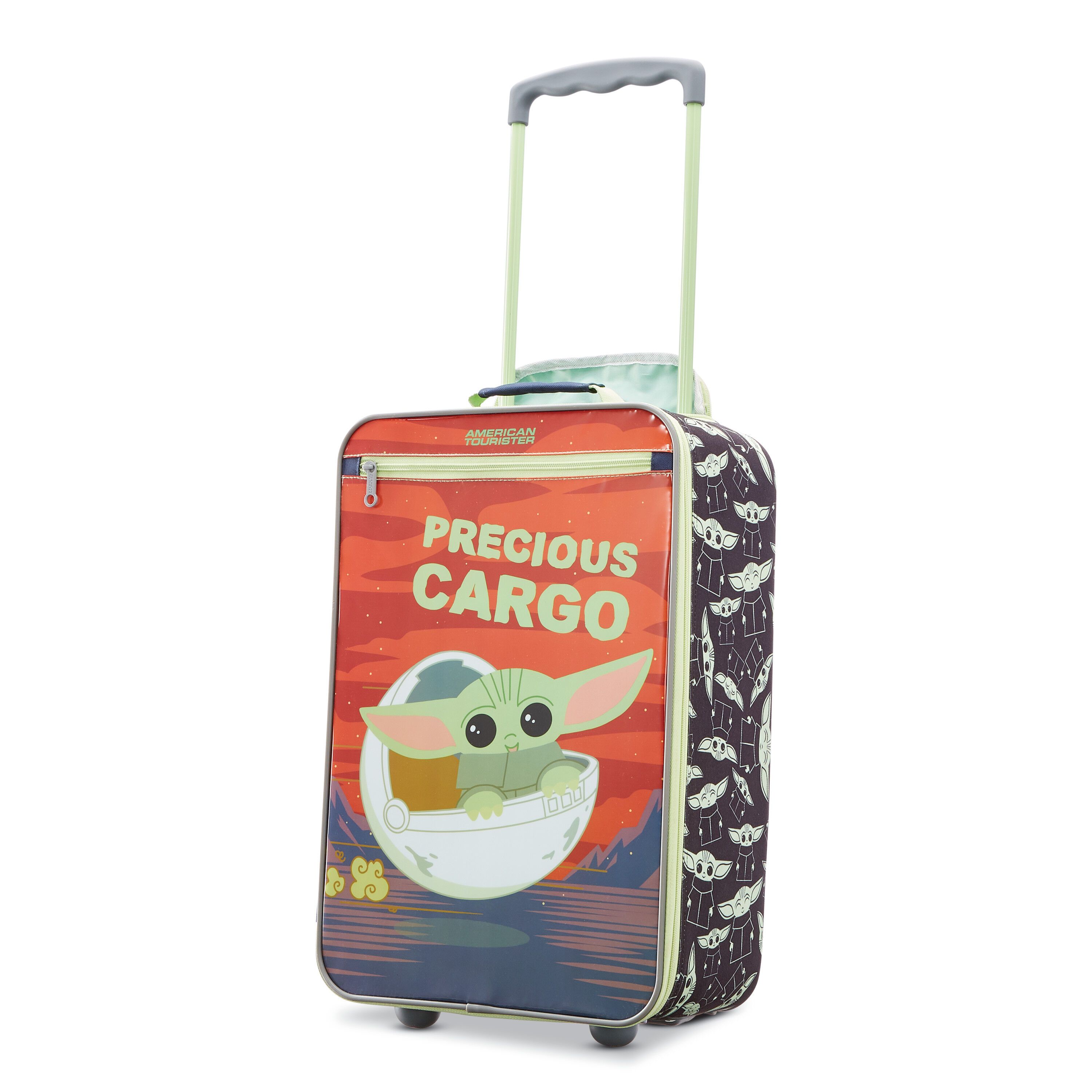 American Tourister Star Wars Kids 18-Inch Upright Luggage - The Child (Grogu) | Lightweight Carry-On Suitcase for Travel, School & Family Vacations | Officially Licensed Disney Collection