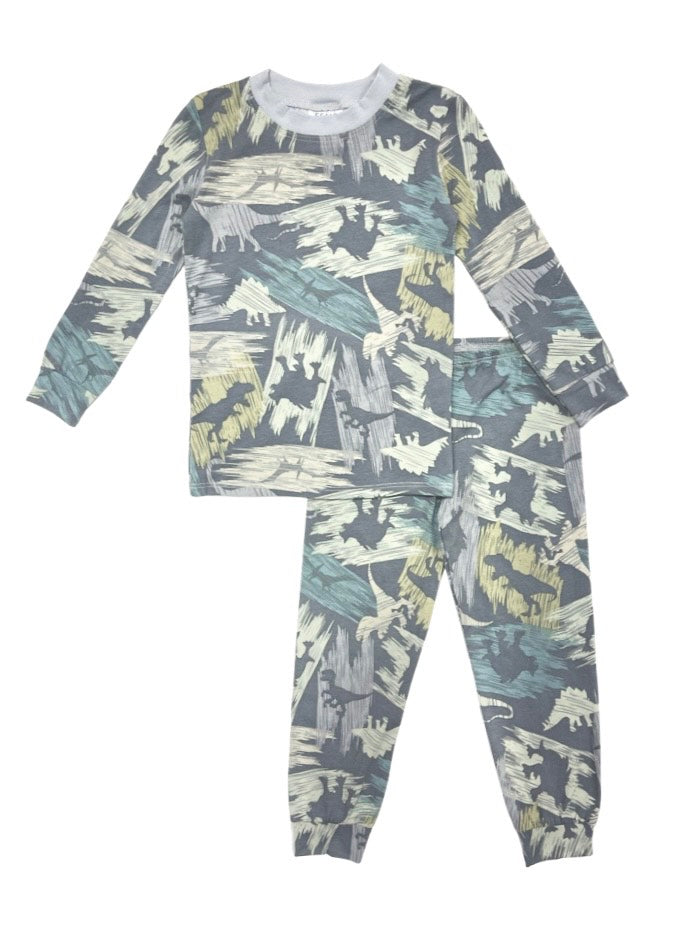 Dinoflage Long Sleeve Set for Kids - Cute Dinosaur Print Pajamas & Loungewear - Perfect for Sleepovers, Playtime & Cozy Nights
