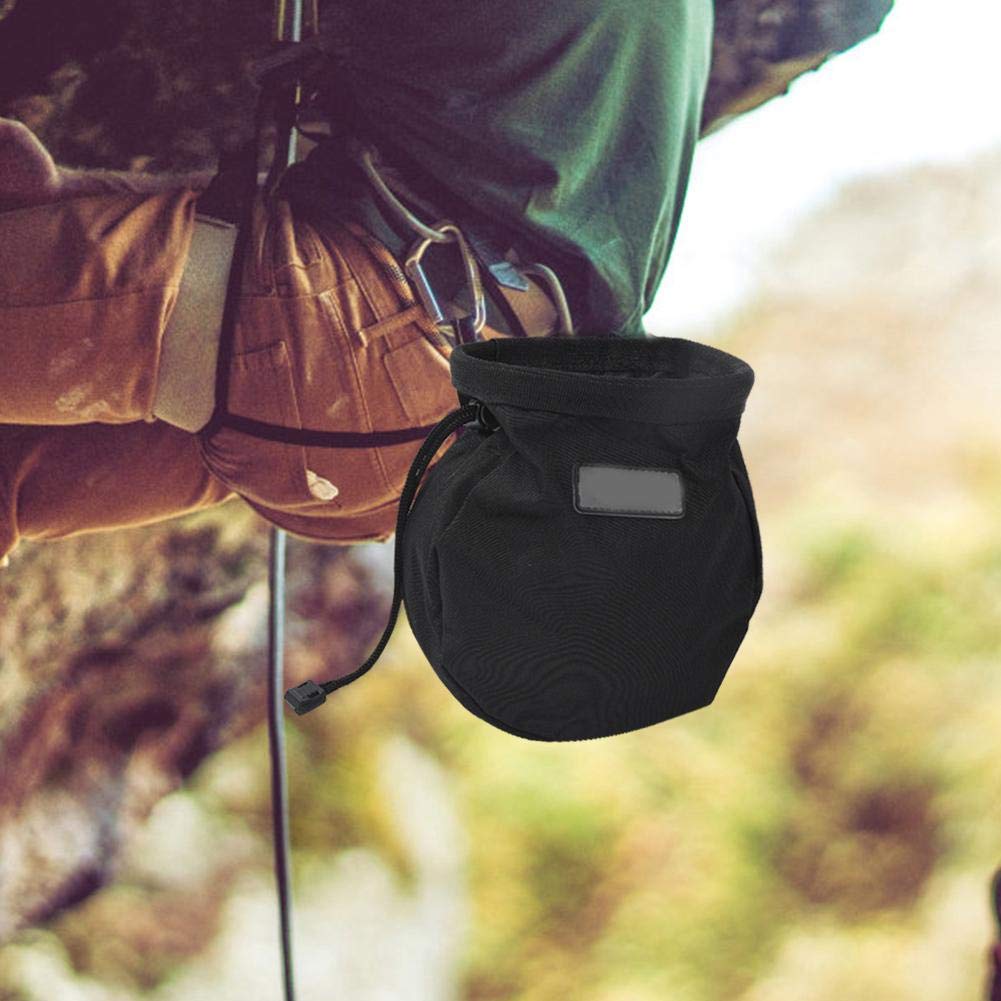 Best Rock Climbing Chalk Bag with Zipper - Durable Metal Powder Pouch for Outdoor Climbing & Bouldering - Waist Belt Chalk Storage for Gym Training & Sports