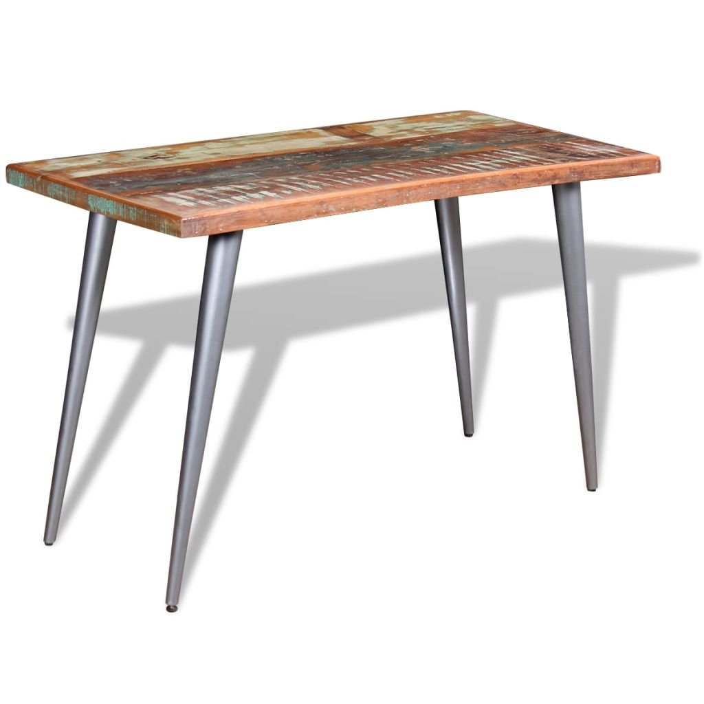 Solid Reclaimed Wood Dining Table Set 47.2
