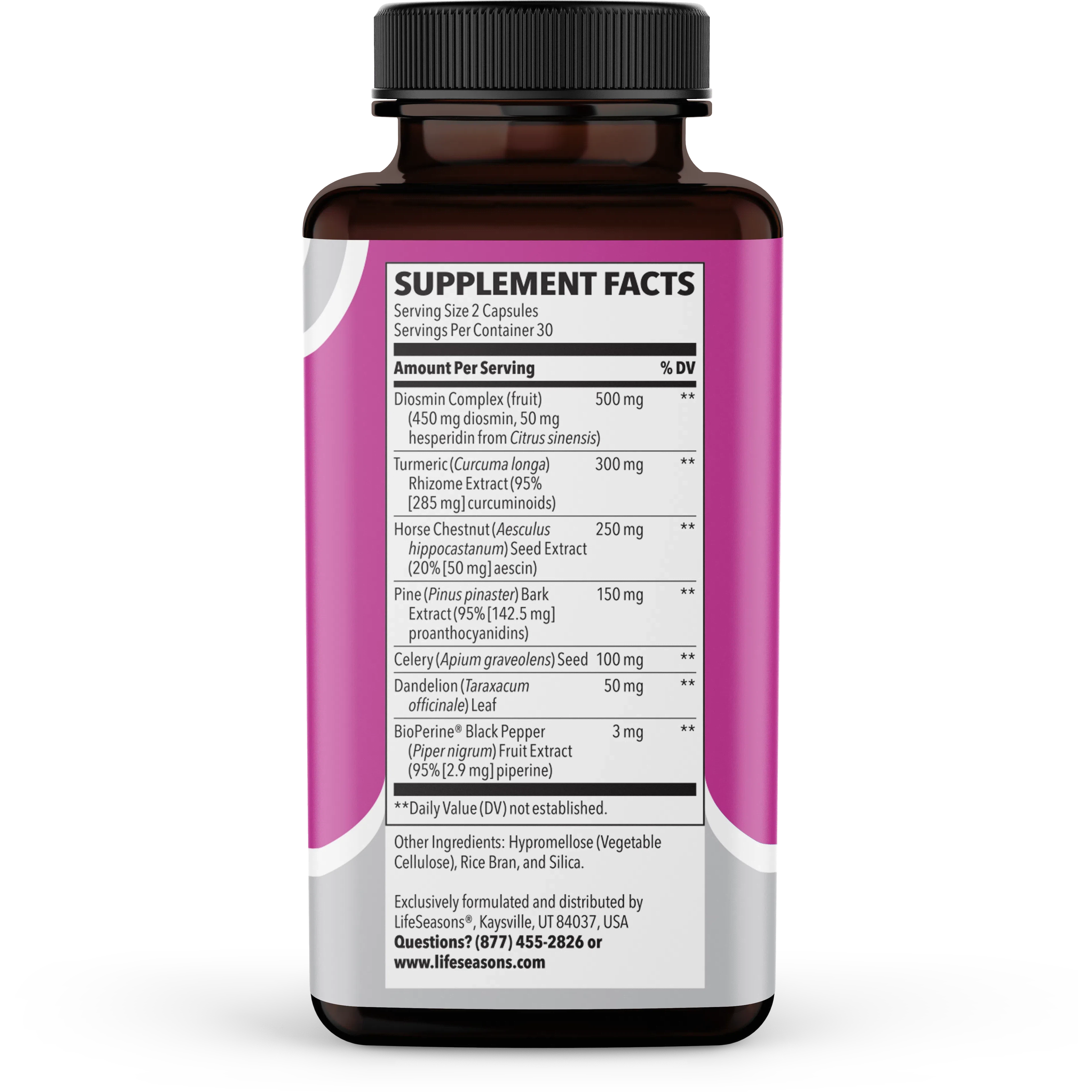 LifeSeasons Leg Veins Tone R - Natural Vein Support Supplement for Healthy Circulation & Stronger Legs - Perfect for Active Lifestyles & Long Hours of Standing
