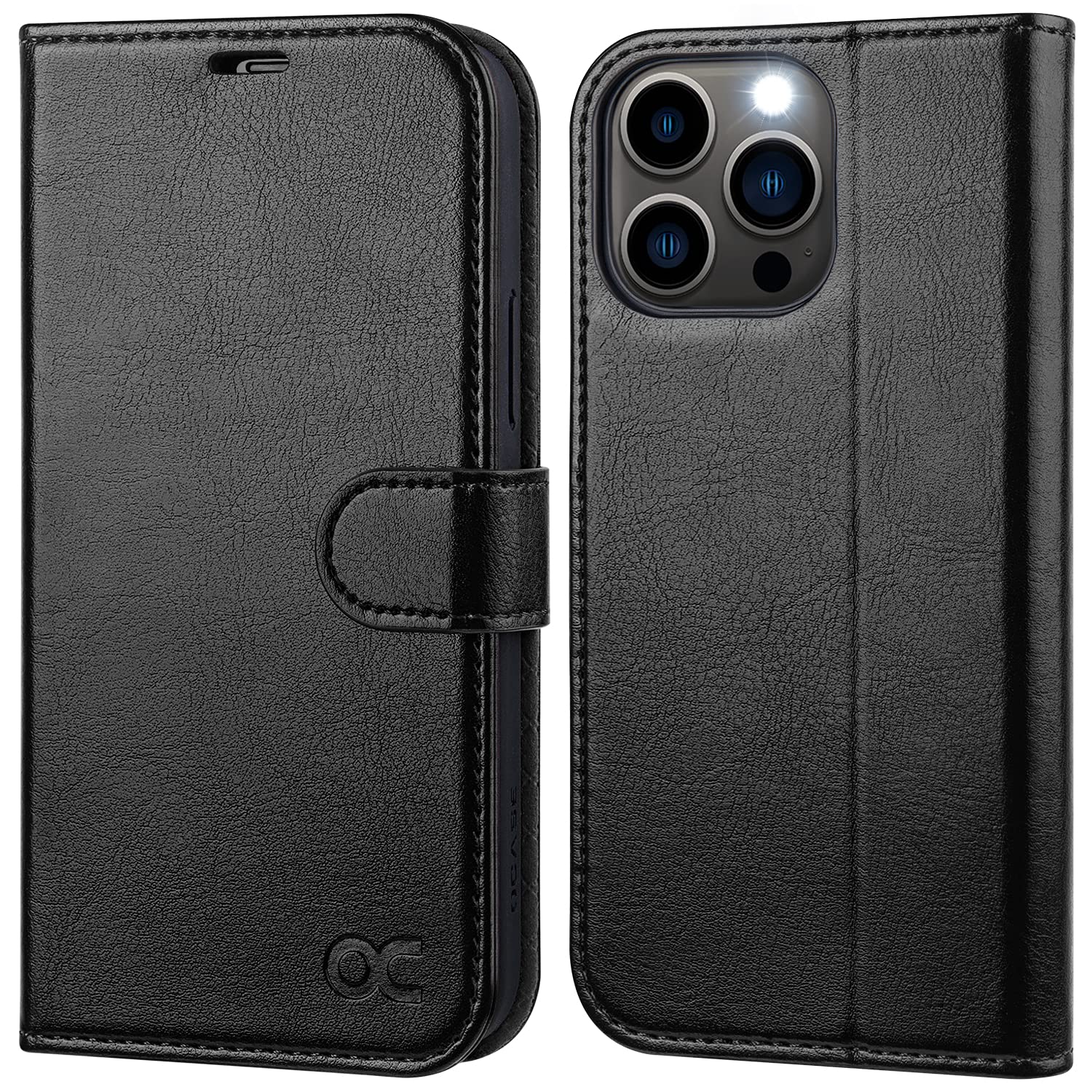 OCASE iPhone 13 Pro Max Wallet Case - RFID Blocking PU Leather Cover with Card Slots & Stand for Daily Use
