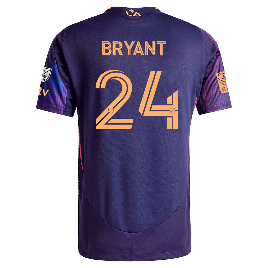 Adidas Kobe Bryant LA Galaxy Authentic Away Soccer Jersey - MLS 25/26 Season Purple Jersey with Apple TV & RBC Sponsorship | Perfect for Soccer Games, Fan Collections & Gift Giving