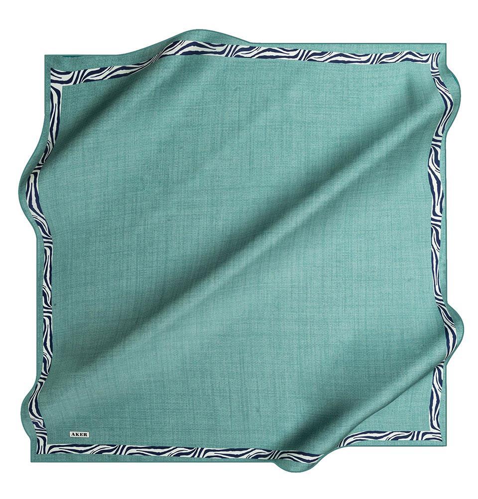 Premium Aker Turkish Silk Hijab Scarf - Soft Breathable Muslim Head Cover for Women, Teal Blue #7786, Perfect for Spring/Summer Fashion & Daily Wear