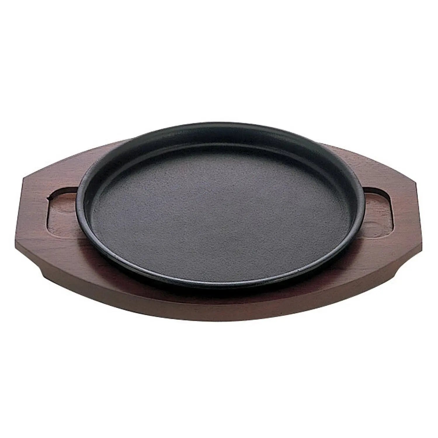 Premium Ikenaga Cast Iron Sizzler Platter for Stir-Fry Noodles - Perfect for Asian Cuisine, Fajitas & Sizzling Hot Dishes at Home or Restaurant