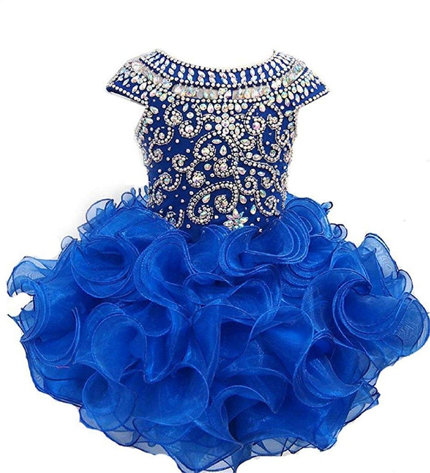 G.CHEN Baby Girls Halter Cupcake Pageant Dress - Elegant National Infant Competition Gown for Toddler Beauty Pageants, Birthday Parties & Special Occasions