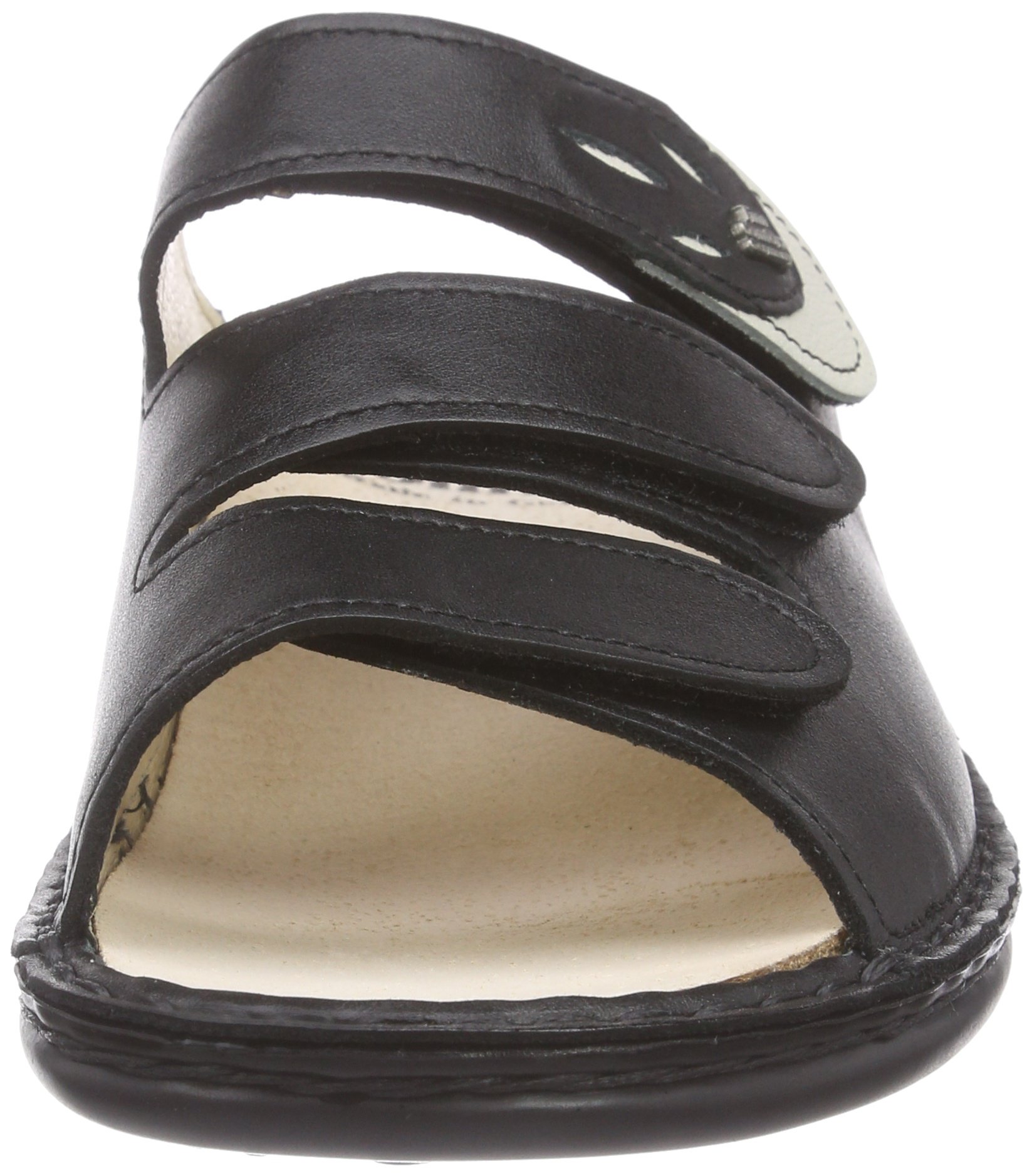 Finn Comfort Women's Comfortable Wedge Heel Open Toe Sandals - Size 4 | Breathable Summer Walking Shoes for Beach, Travel & Casual Outings