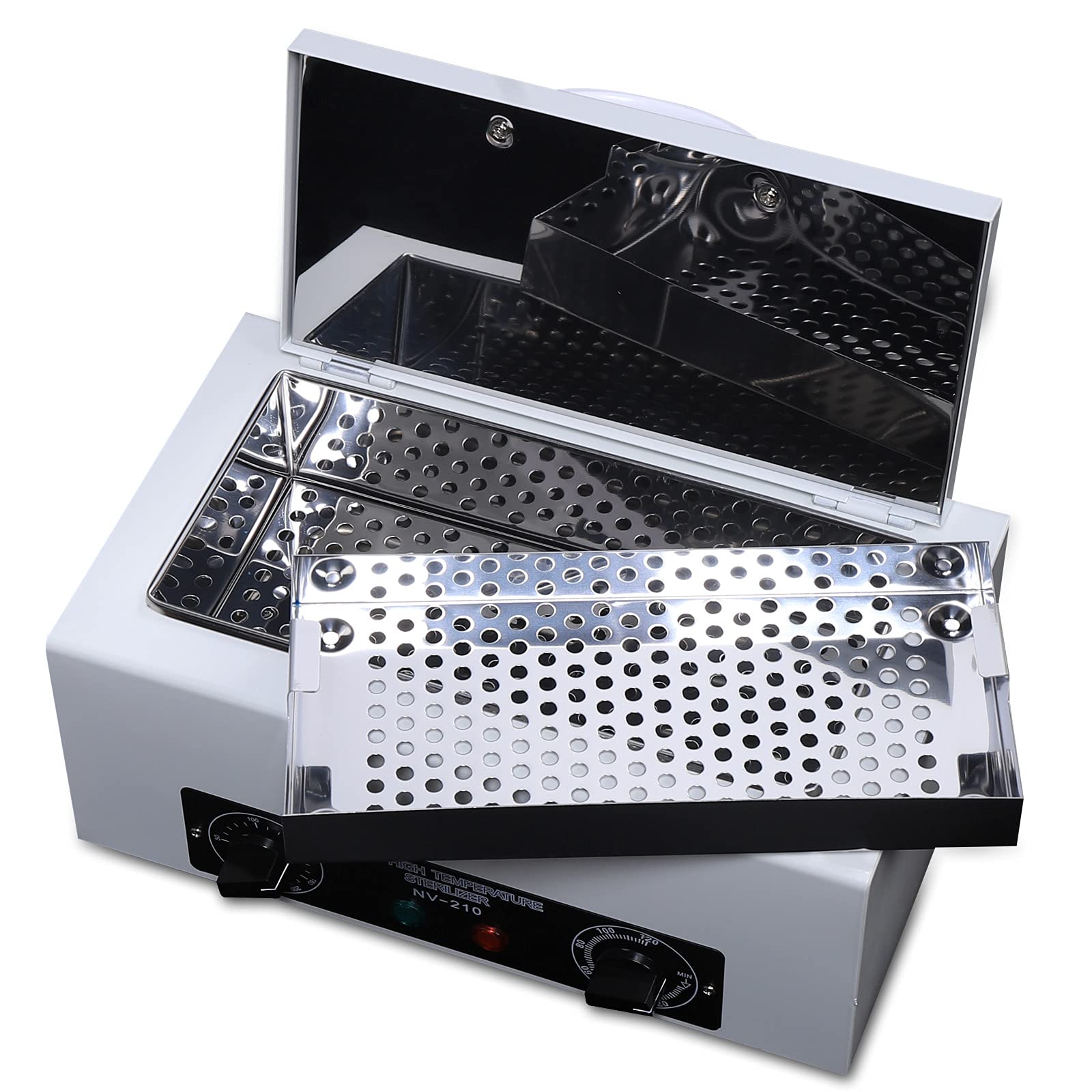 UV Ozone Sterilizer Box Cabinet - High Temperature Nail Tool Disinfection Storage Case for Manicure Tools | Portable Nail Sterilization Machine for Beauty Salon, Spa & Home Use | Perfect for Sanitizing Nail Files, Clippers & Cuticle Tools