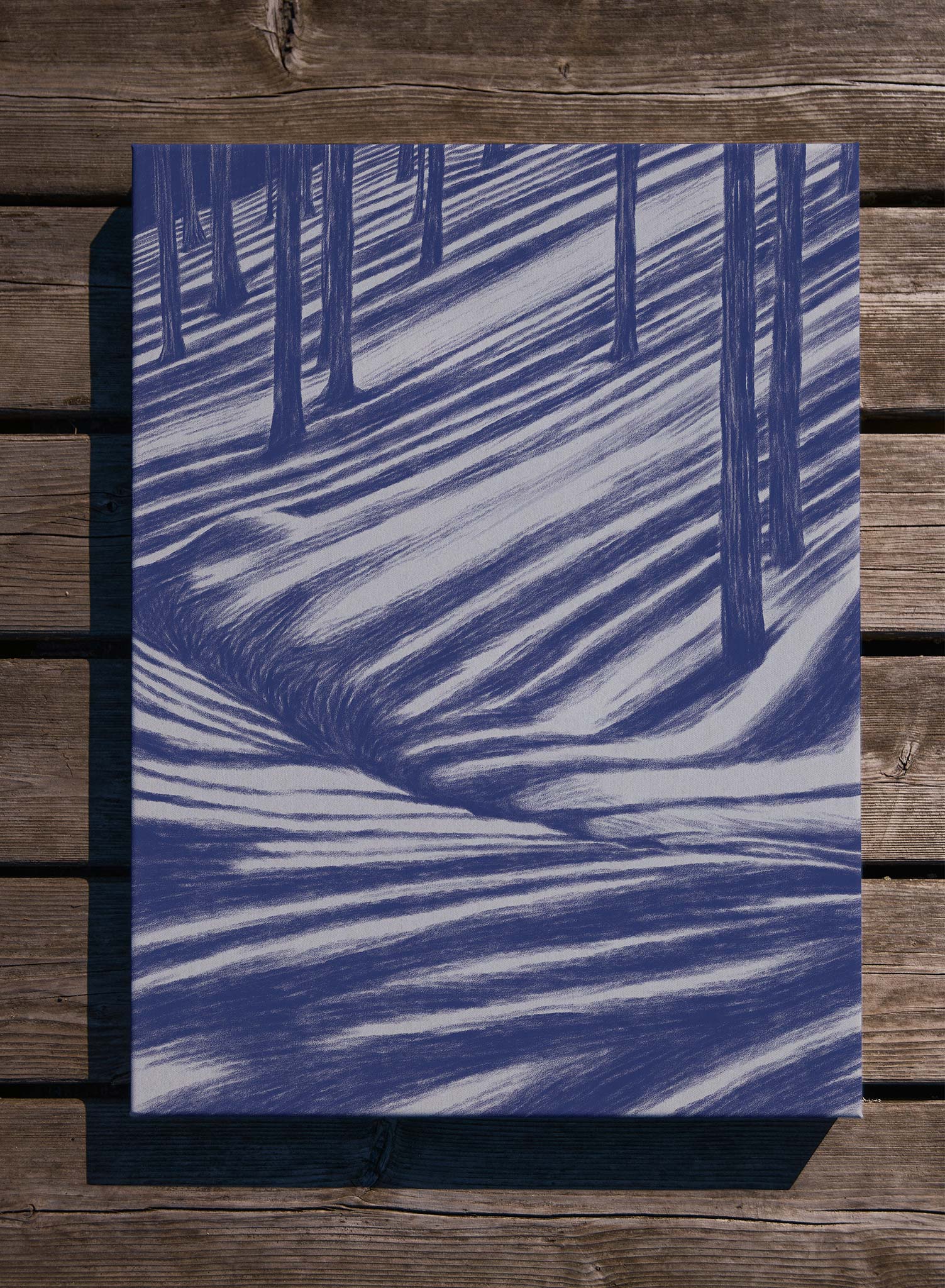 Moonbeam Hike Poster - Nature Wall Art Decor for Hiking Enthusiasts - Perfect for Home, Office & Cabin Decor
