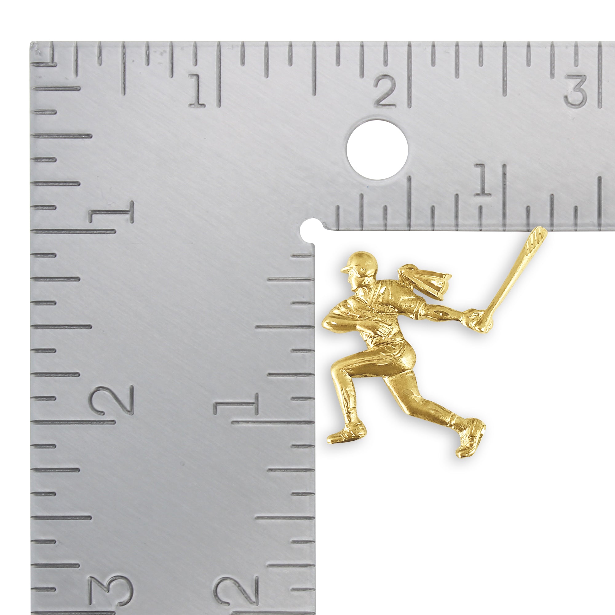 Baseball Player Swinging Charm Pendant - Handmade Sports Jewelry for Baseball Fans & Athletes - Perfect Gift for Players, Coaches & Baseball Lovers - Game Day, Training & Sports Events Accessory
