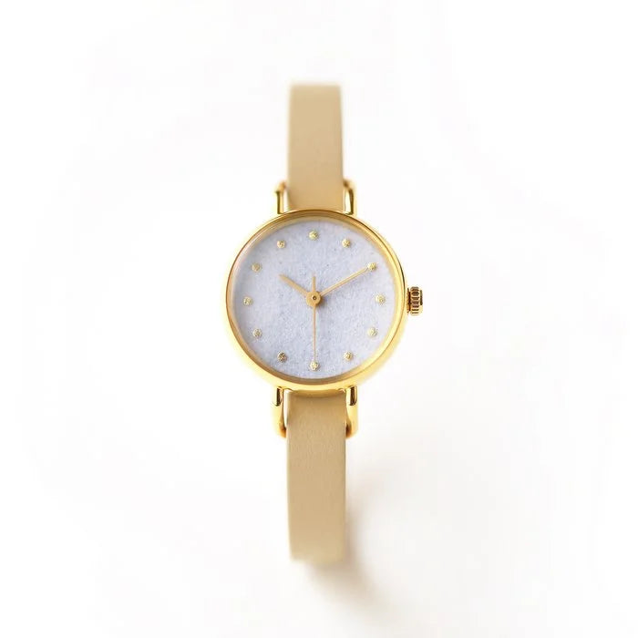 Elegant Women's Wristwatch with Sodalite Stone - Japanese Handmade Pale Blue Watch for Women | Perfect for Daily Wear, Office, and Special Occasions