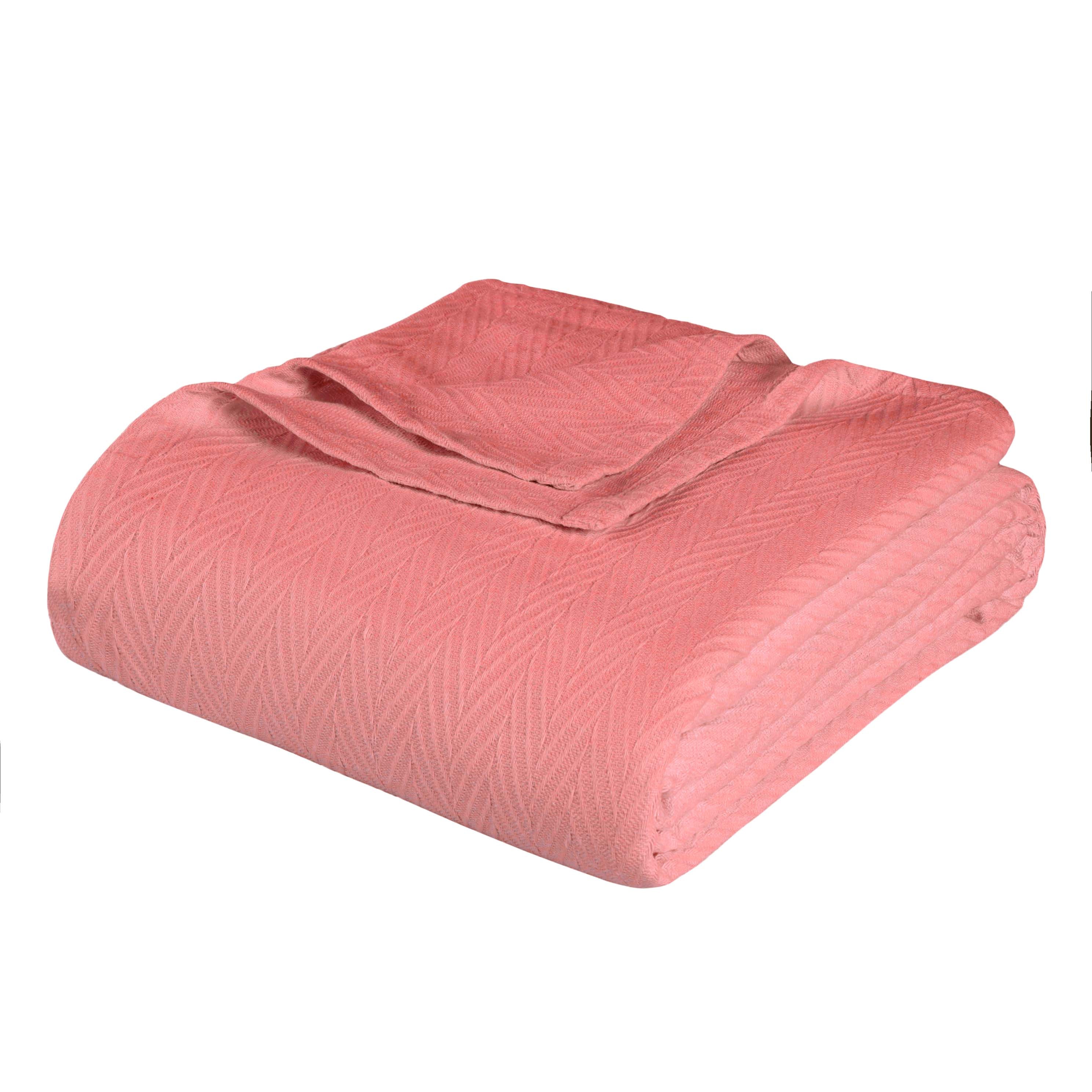 Soft All-Season Chevron Cotton Bed Blanket & Sofa Throw - Cozy Home Decor for Living Room, Bedroom, and Travel