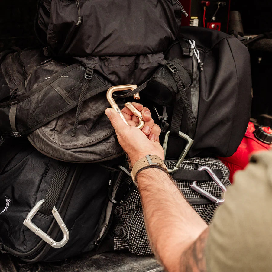 BetaLock™ Heavy Duty Aluminum Carabiner Clip - Secure & Durable Climbing, Hiking, Camping & Outdoor Gear Accessories - Perfect for Keys, Tools & Backpacks
