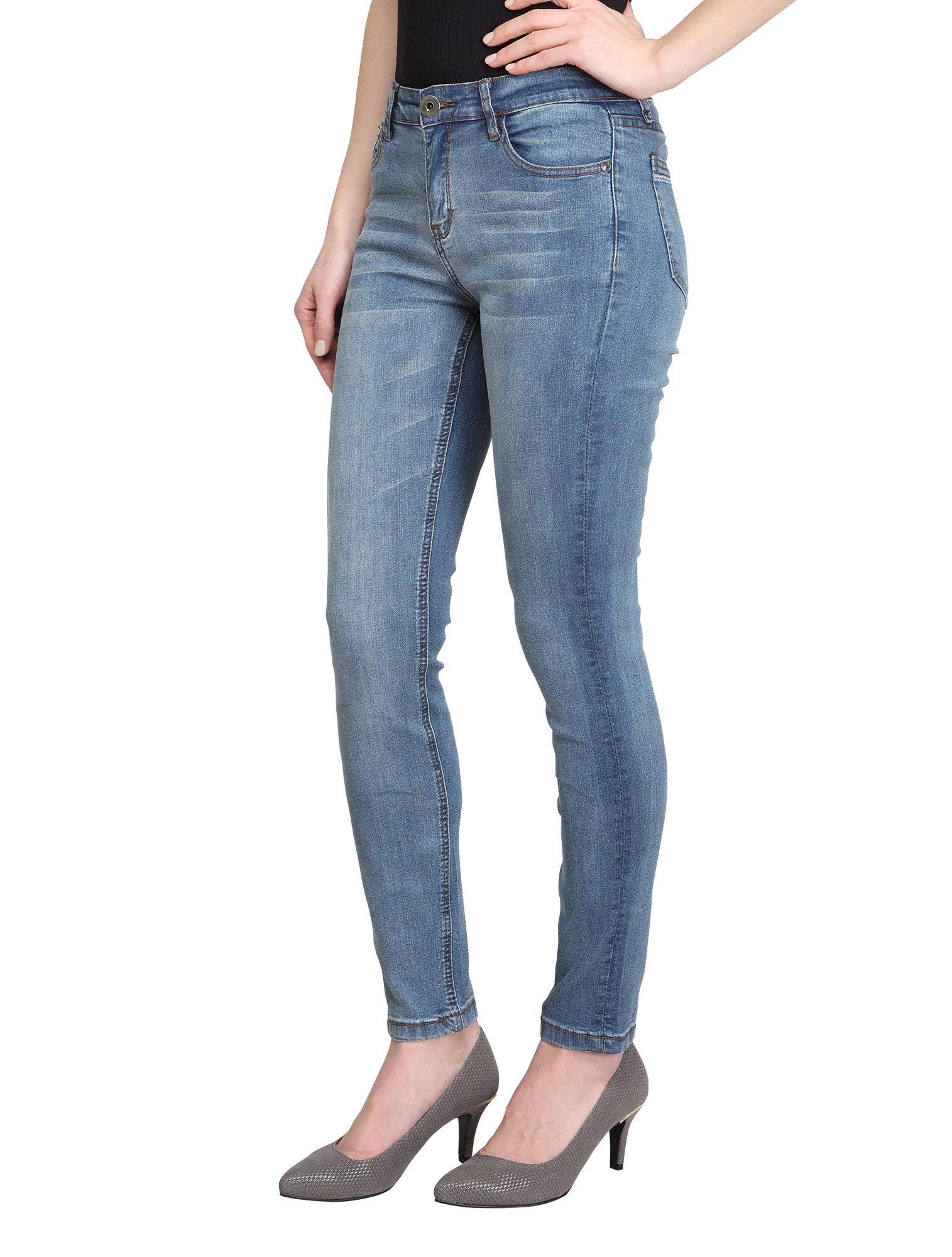 Best Women's Mid-Rise Skinny Jeans - Stretch Denim Pants for Everyday Comfort | Perfect for Work, Casual Outings & Date Nights