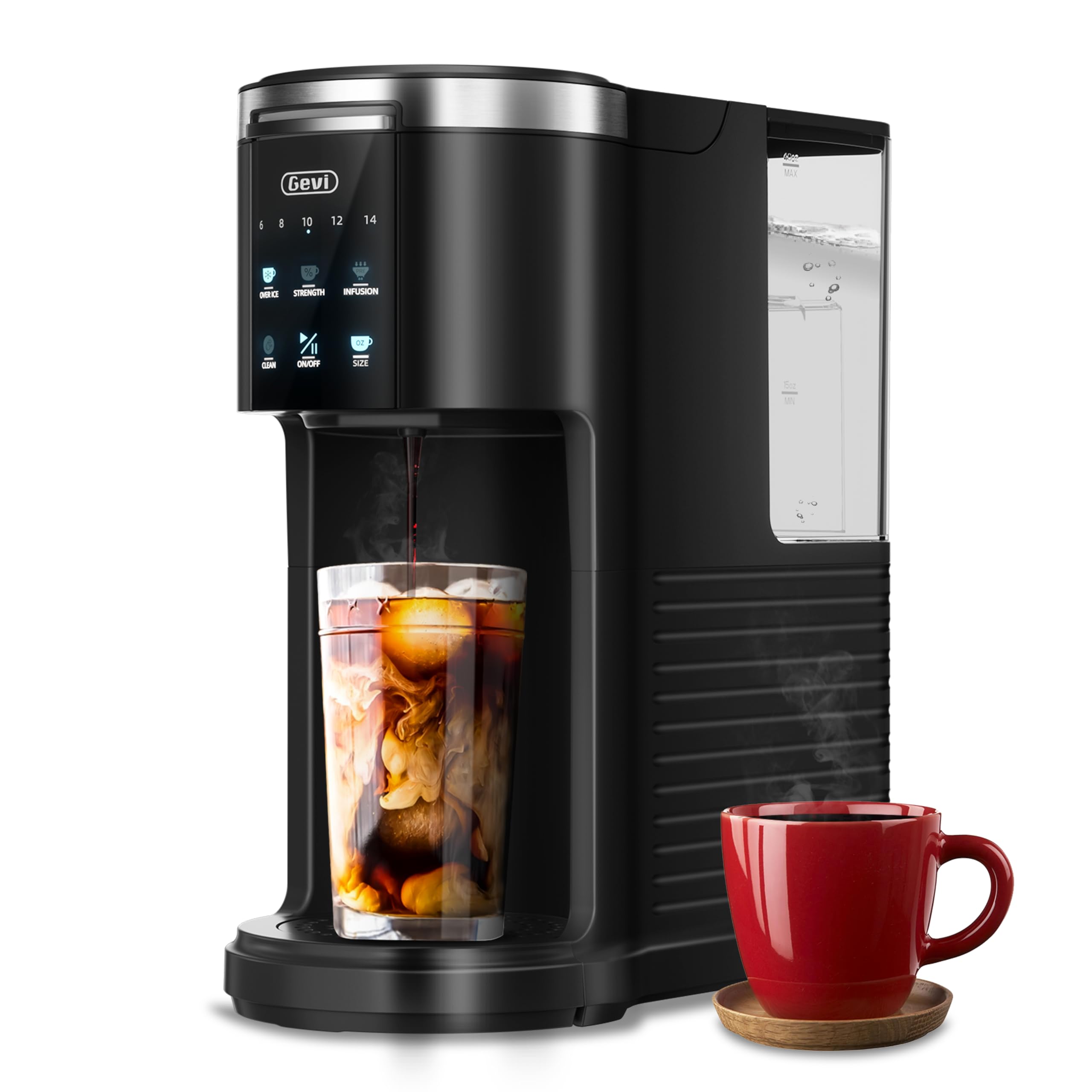 Gevi EzPod Single Serve Coffee Maker - Portable for Office & Camping