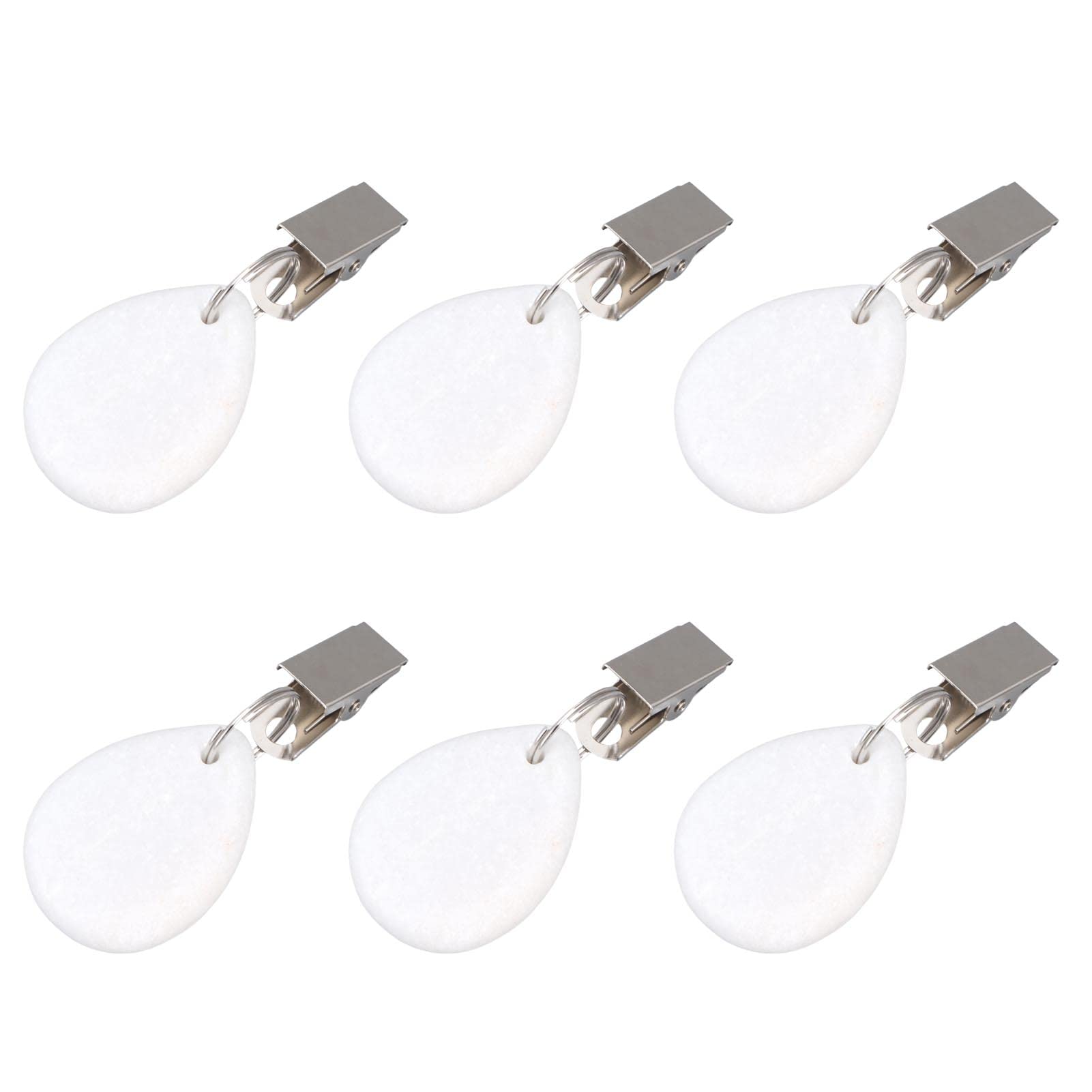 Omabeta Clip On Table Weights - Waterproof, Glossy & Elegant Design for Parties, Picnics, Weddings - Easy Installation & Secure Hold for Outdoor Events (Oval)