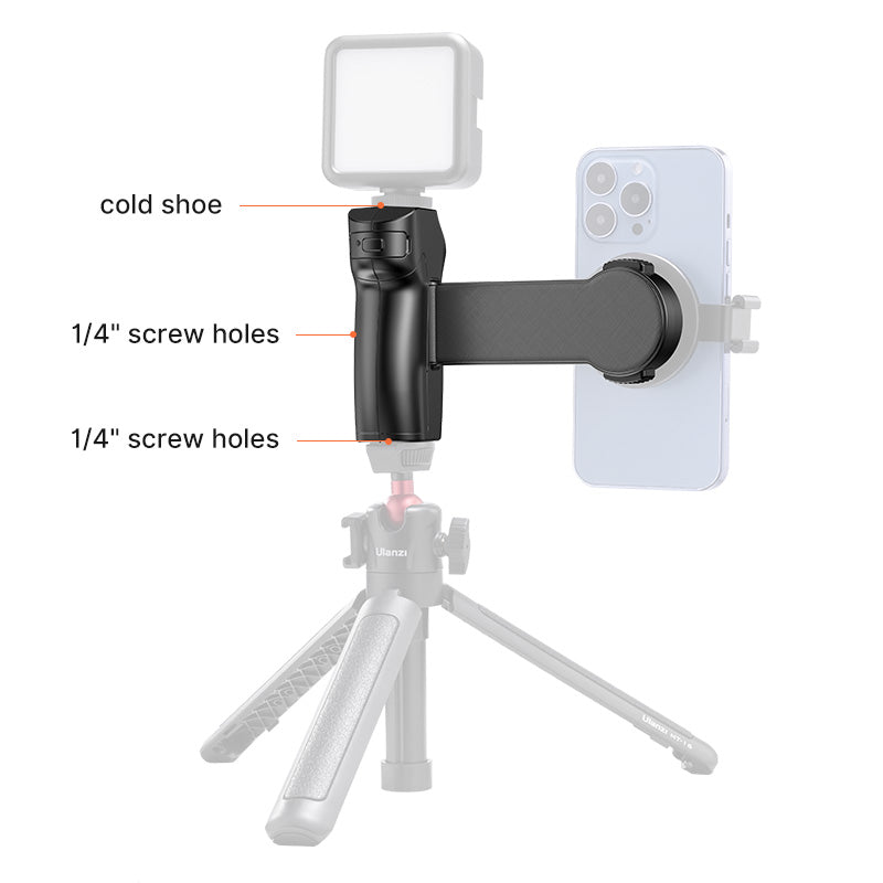 Ulanzi O LOCK 3104 Smartphone Grip Holder - Universal Phone Mount for Vlogging, Live Streaming & Photography - Compatible with iPhone, Samsung & Android Devices