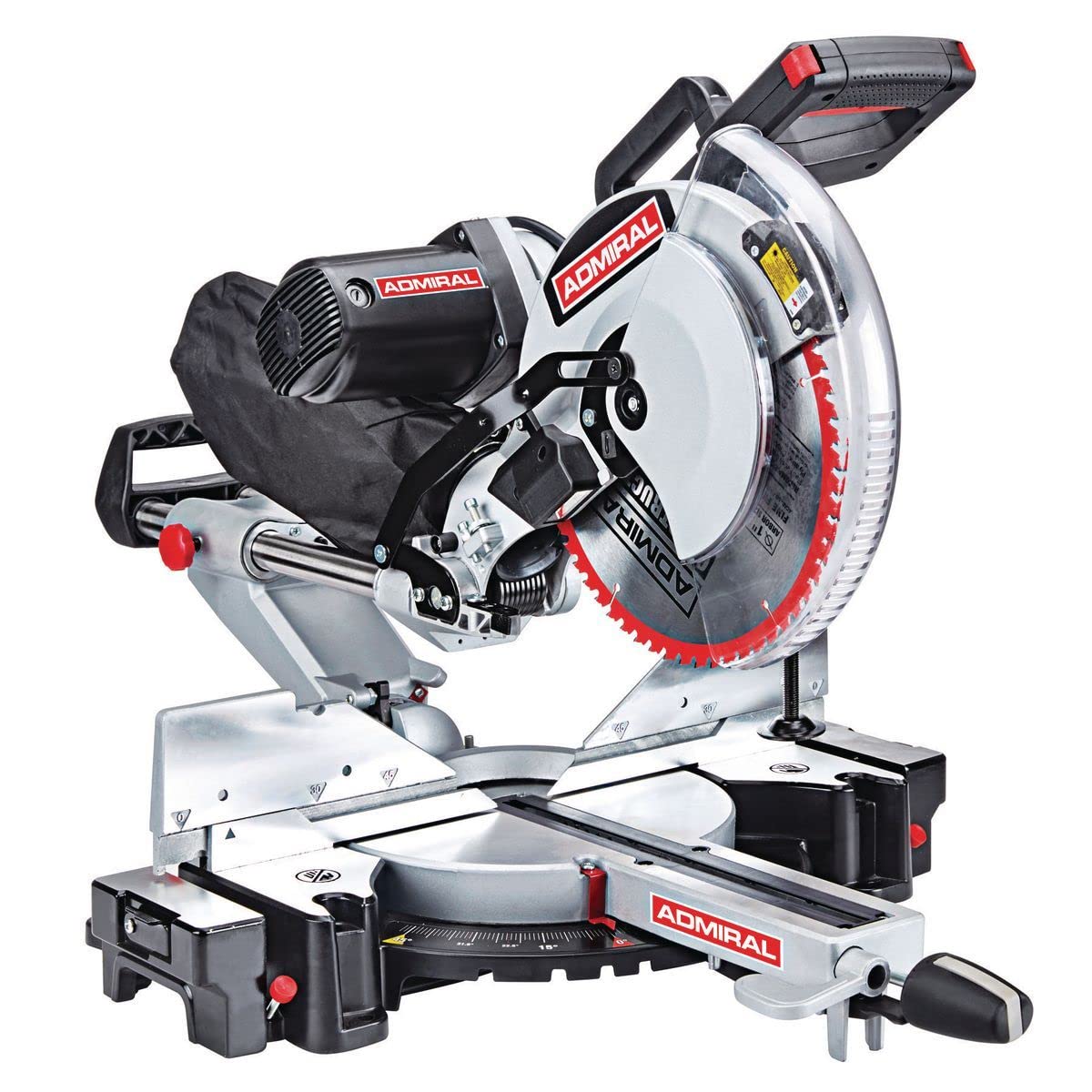 12 Inch Dual-Bevel Sliding Compound Miter Saw with Laser Guide & LED Work Light - 15AMP Powerful Motor for Woodworking, Carpentry & DIY Projects (Blade Sold Separately) - Perfect for Crown Molding, Baseboards & Precision Cutting