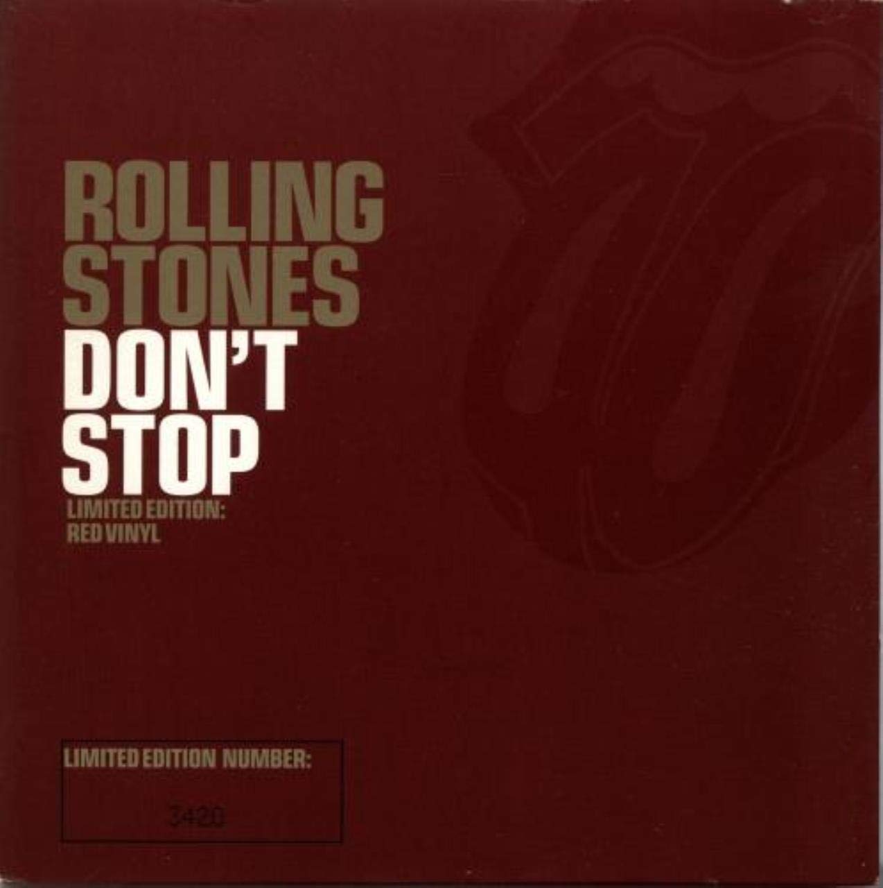 Don't Stop - Limited Edition Red Vinyl Record | Perfect for Collectors & Music Lovers | Great for Home Decor, Gifts & Vinyl Collections
