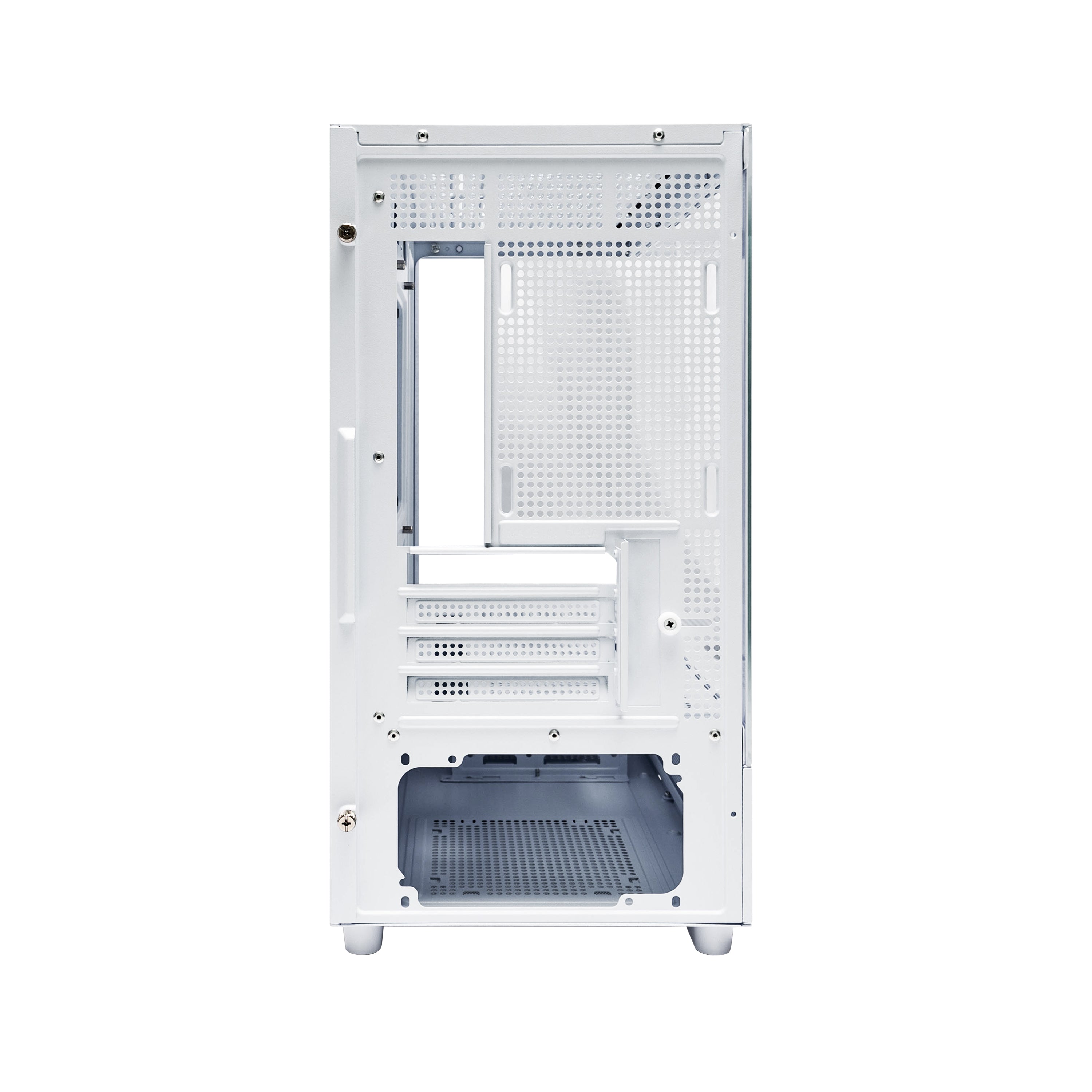 1st Player Mi5 M ATX ITX PC Gaming Case - Compact White Computer Case for High-Performance Gaming & Home Office Builds - Perfect for Small Spaces & RGB Lighting Setups