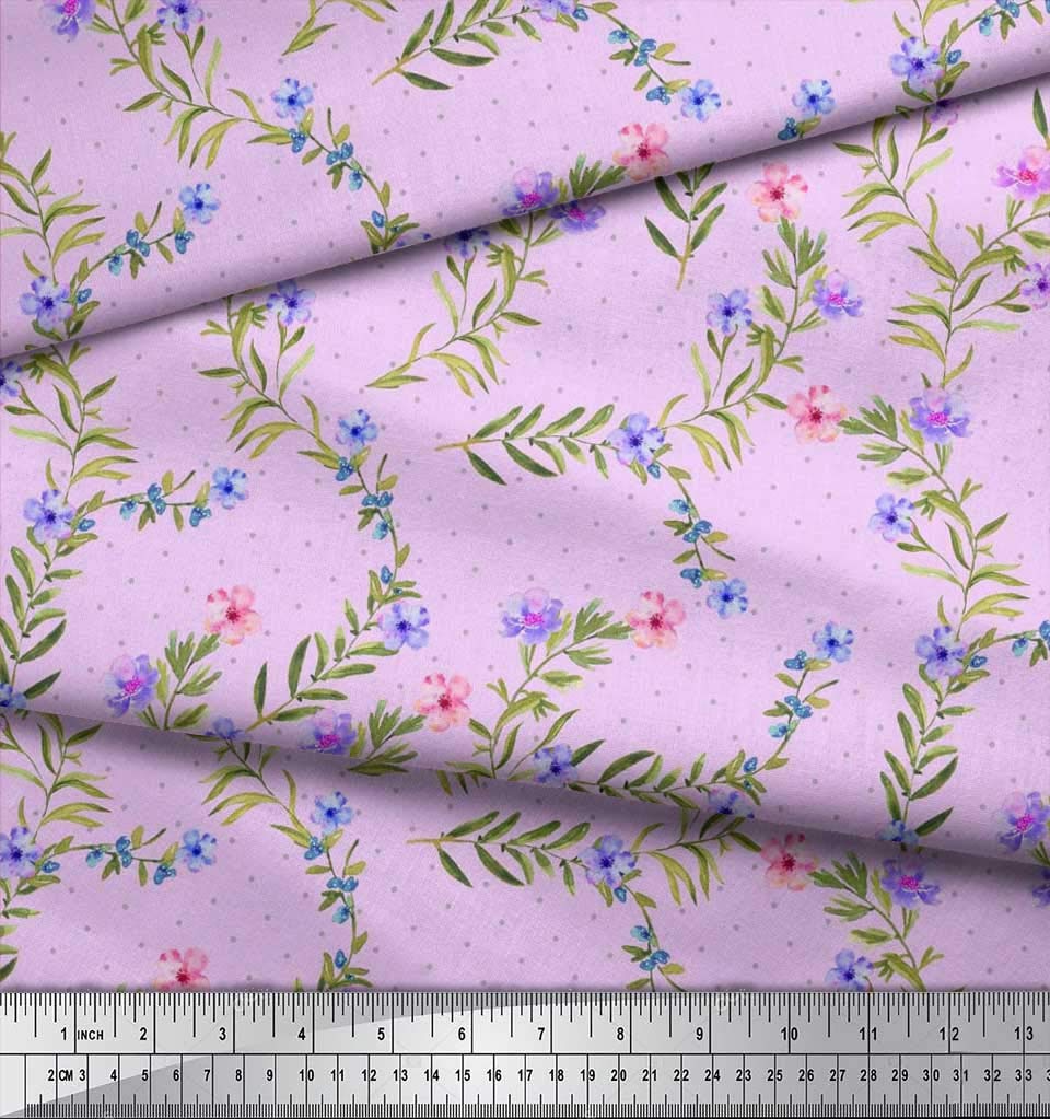 Soimoi Moss Georgette Brown Fabric by The Yard - 42