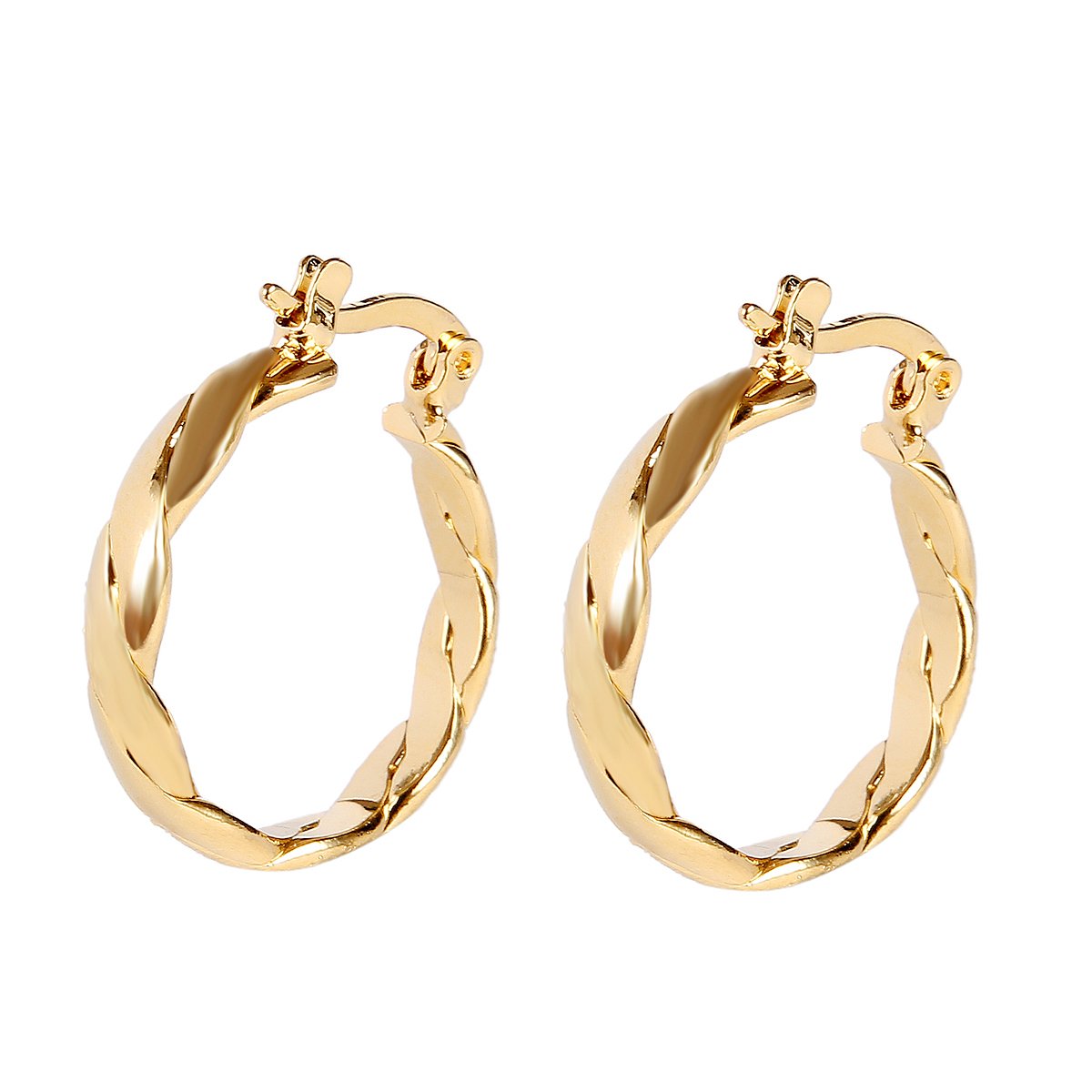 Bridal Men's Jewelry & Women's Hoop Earrings - 18K Gold Plated Wedding Accessories for Groom, Bride & Couples - Perfect for Weddings, Anniversaries & Romantic Gifts