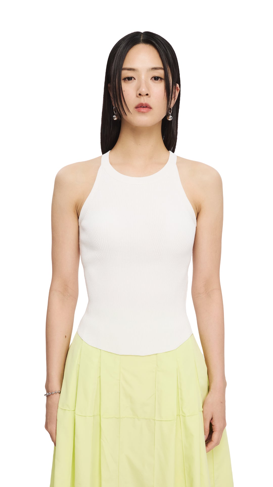 Women's Halterneck Knit Top - Soft Stretchy Summer Crop Tops for Casual Wear, Beach Outfits & Vacation Essentials