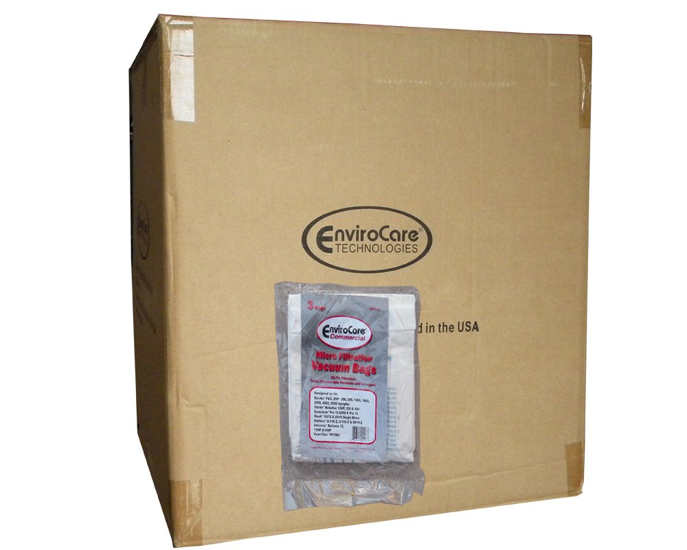 10-Pack Eureka Commercial Vacuum Cleaner Bags - Allergy Micro Lined F&G Bags for Sanitaire, Kenmore 5062 & More | Compatible with Upright Vacuums (White) - Ideal for Commercial Cleaning, Offices & Allergy Sufferers