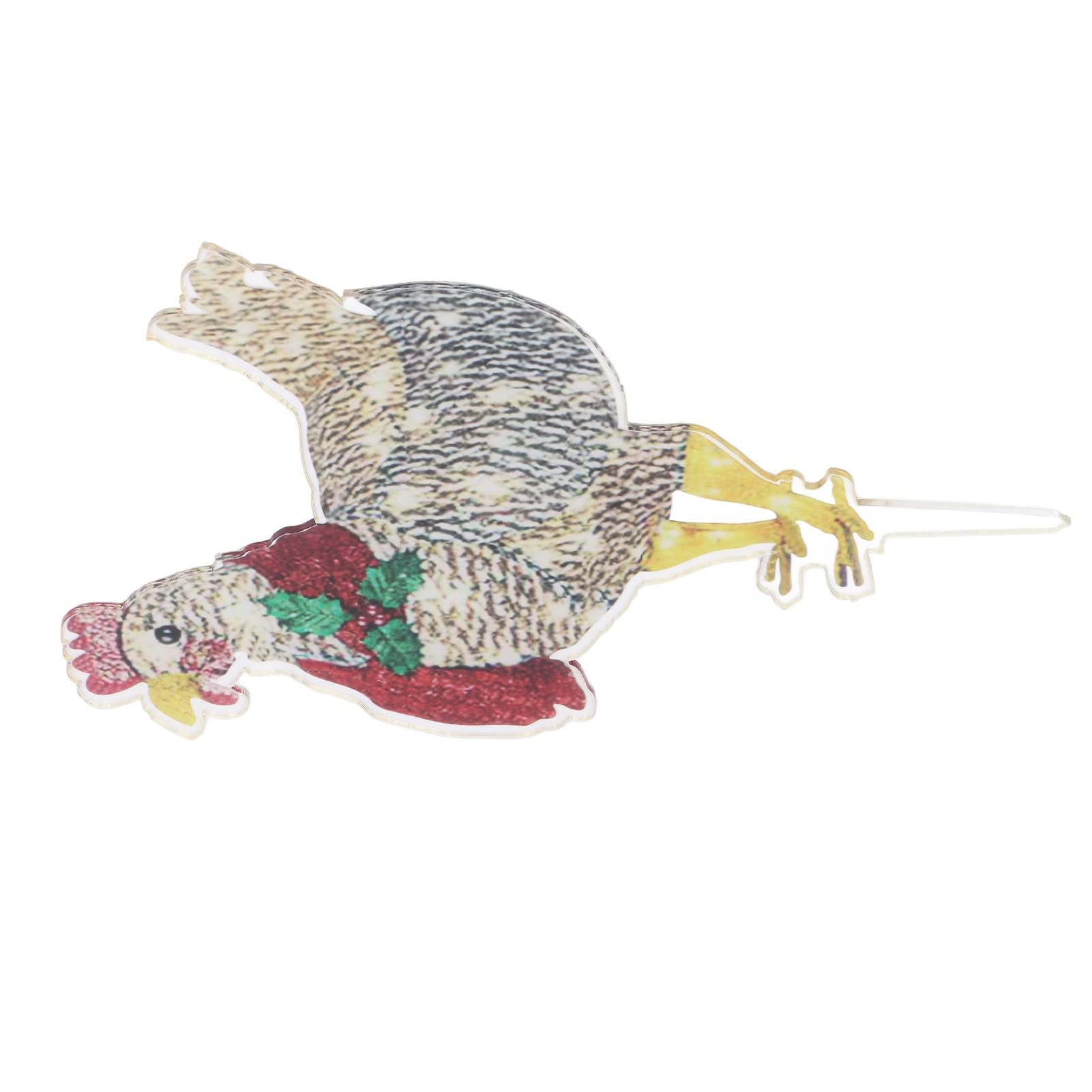 LED Chicken Ornament - Durable Acrylic Christmas Decoration for Patio, Lawn & Garden | Cute Holiday Decor, Weather-Resistant & Stable | Perfect for Outdoor Festive Lighting & Seasonal Displays