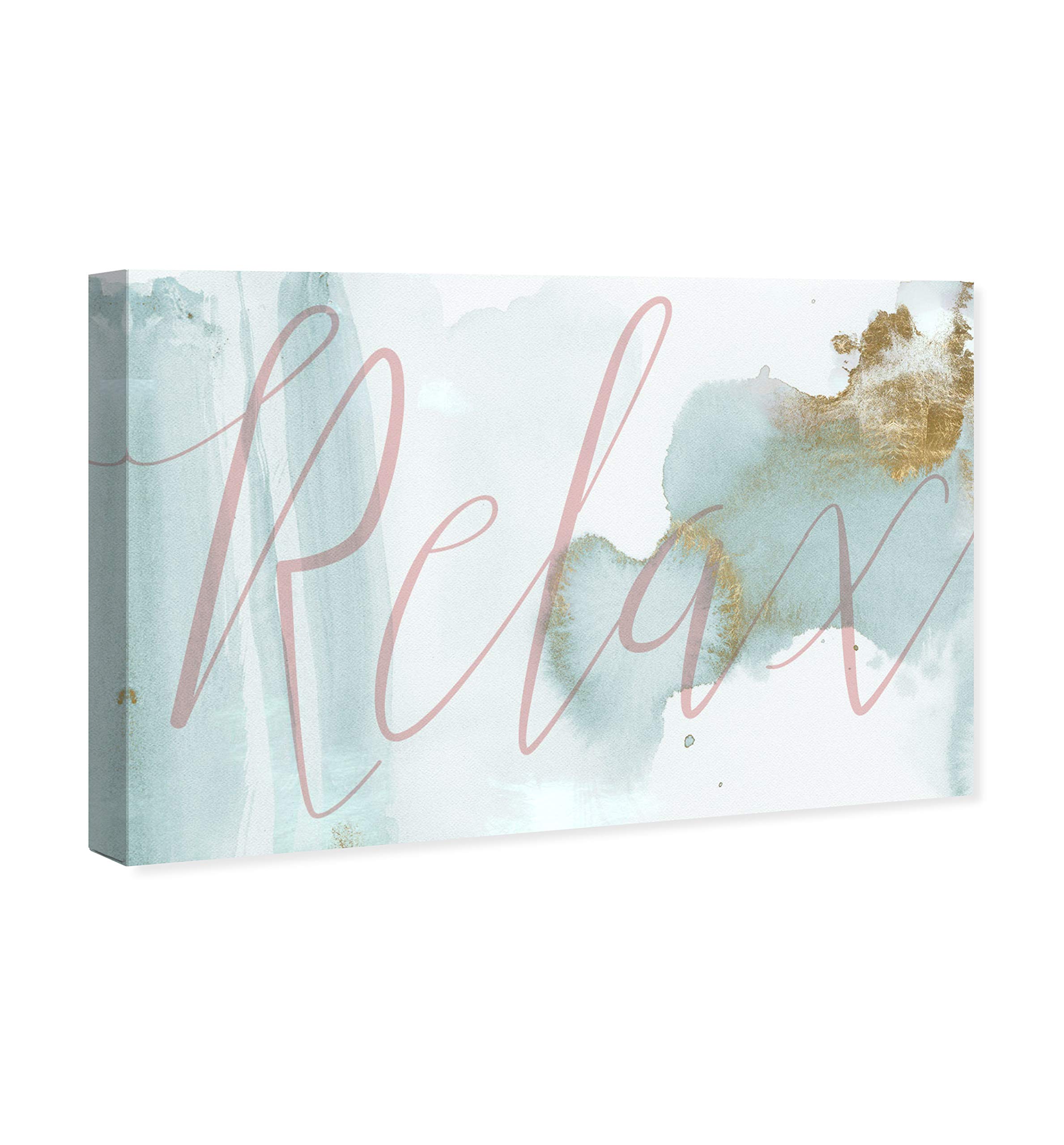 Relax Typography Wall Art Canvas Print - 36