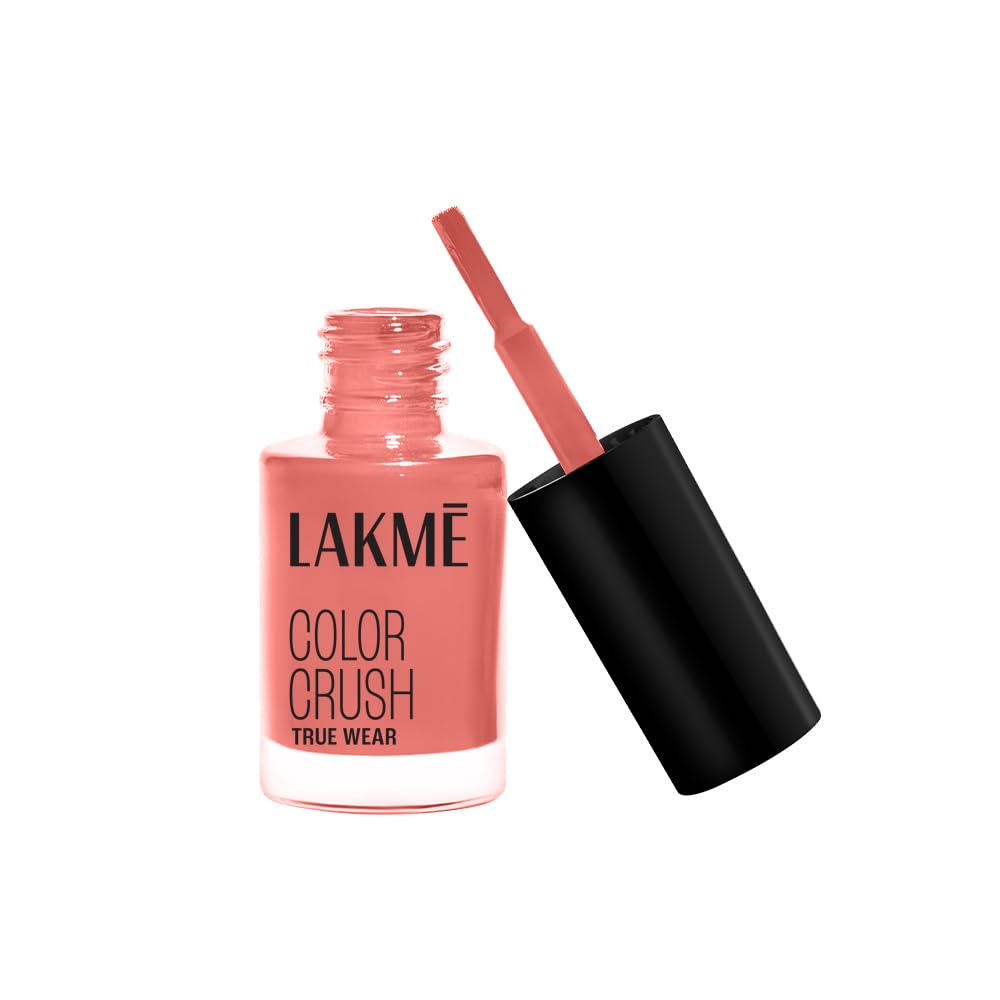 LAKMÉ True Wear Color Crush Glossy Finish Nail Polish - Crush 81 (6ml & 75ml) | Long-Lasting Shine for Manicures & Pedicures | Perfect for Parties, Weddings & Everyday Wear