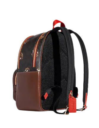 Coach Court Backpack in Signature Canvas with Hedgehog Print - Stylish Laptop Backpack for Women, Perfect for Work, School & Travel