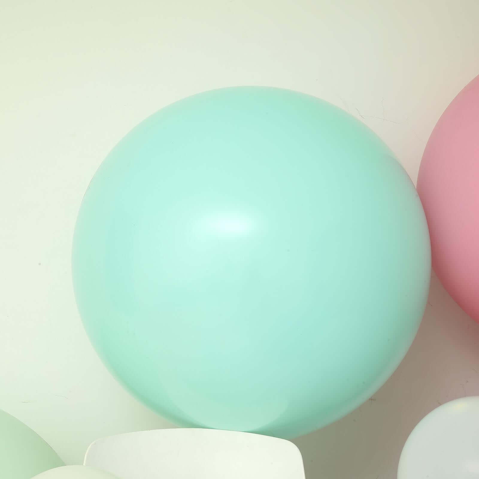 2 Pack 32 Large Matte Pastel Seafoam Helium or Air Latex Balloons for Birthday Party, Baby Shower, Wedding Decorations & Special Events