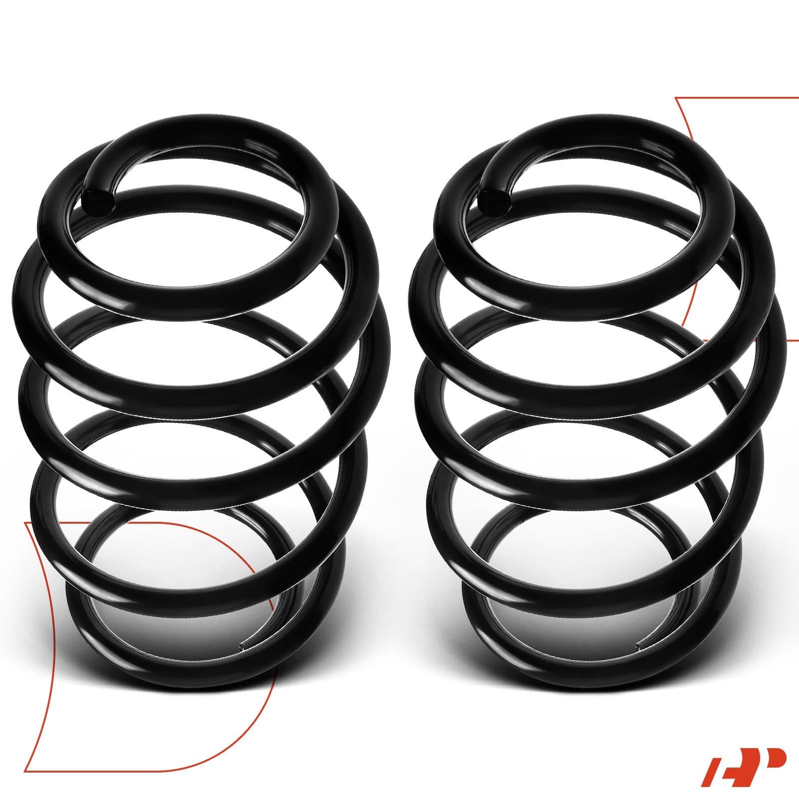 Premium 2-Piece Rear Suspension Coil Spring Set for Jeep Liberty 2002-2007 - Driver & Passenger Side Replacement (Fits Part# 52088696AB, K52088696AB) - Off-Road & Daily Driving Upgrade