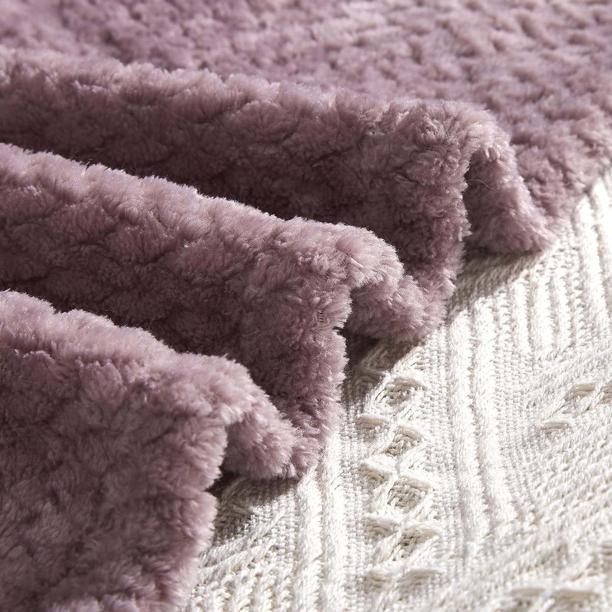 COCOPLAY W Soft & Cozy Throw Blanket for Couch, Bed & Sofa - 60