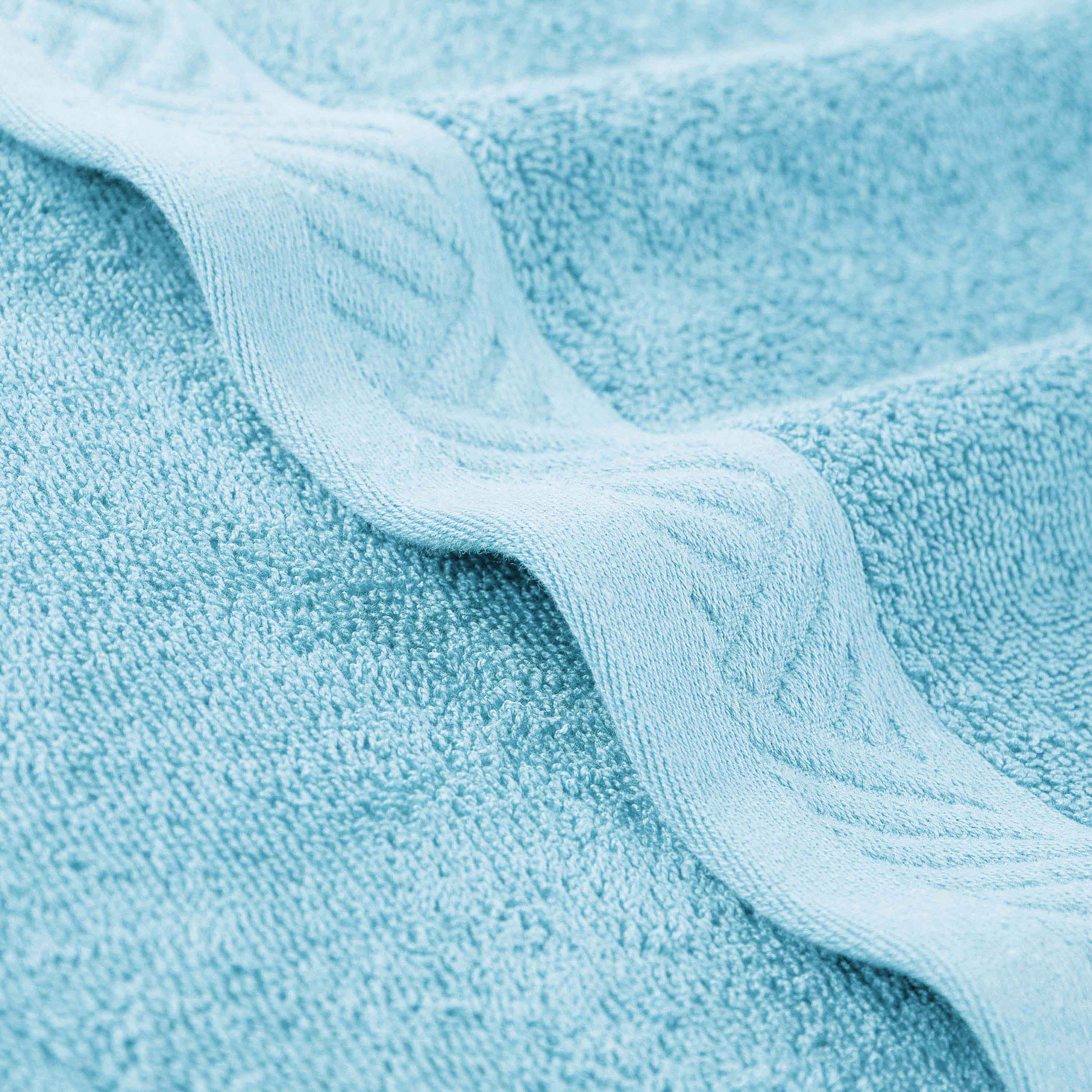 Luxury 6-Piece Egyptian Cotton Towel Set - Basketweave Jacquard & Solid Design - Ultra Soft & Absorbent Bath Towels for Spa, Hotel, or Home Use