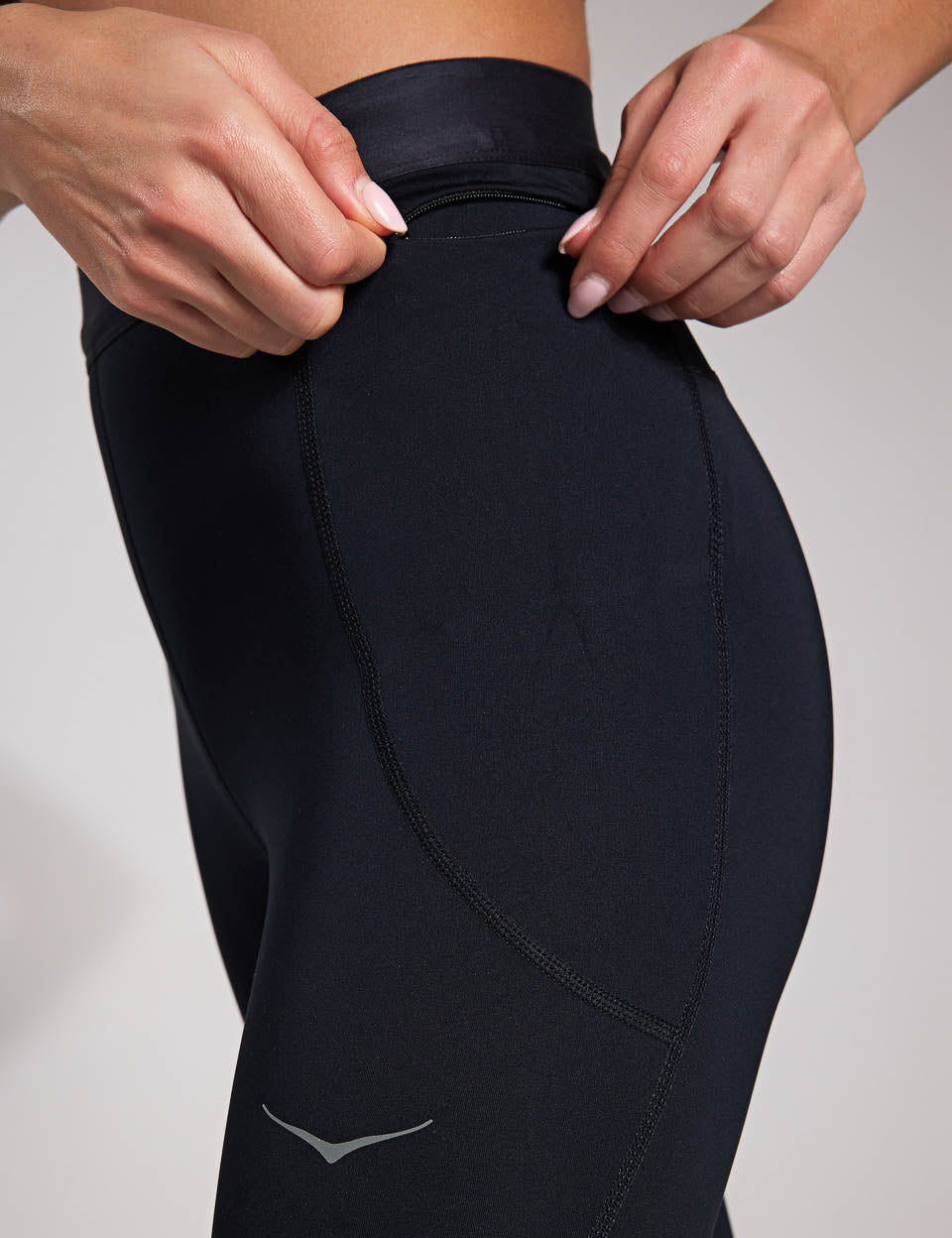 Novafly Women's High Waist Running Tights 25'' - Black - Moisture Wicking & Stretchy Workout Leggings for Yoga, Gym, and Outdoor Activities