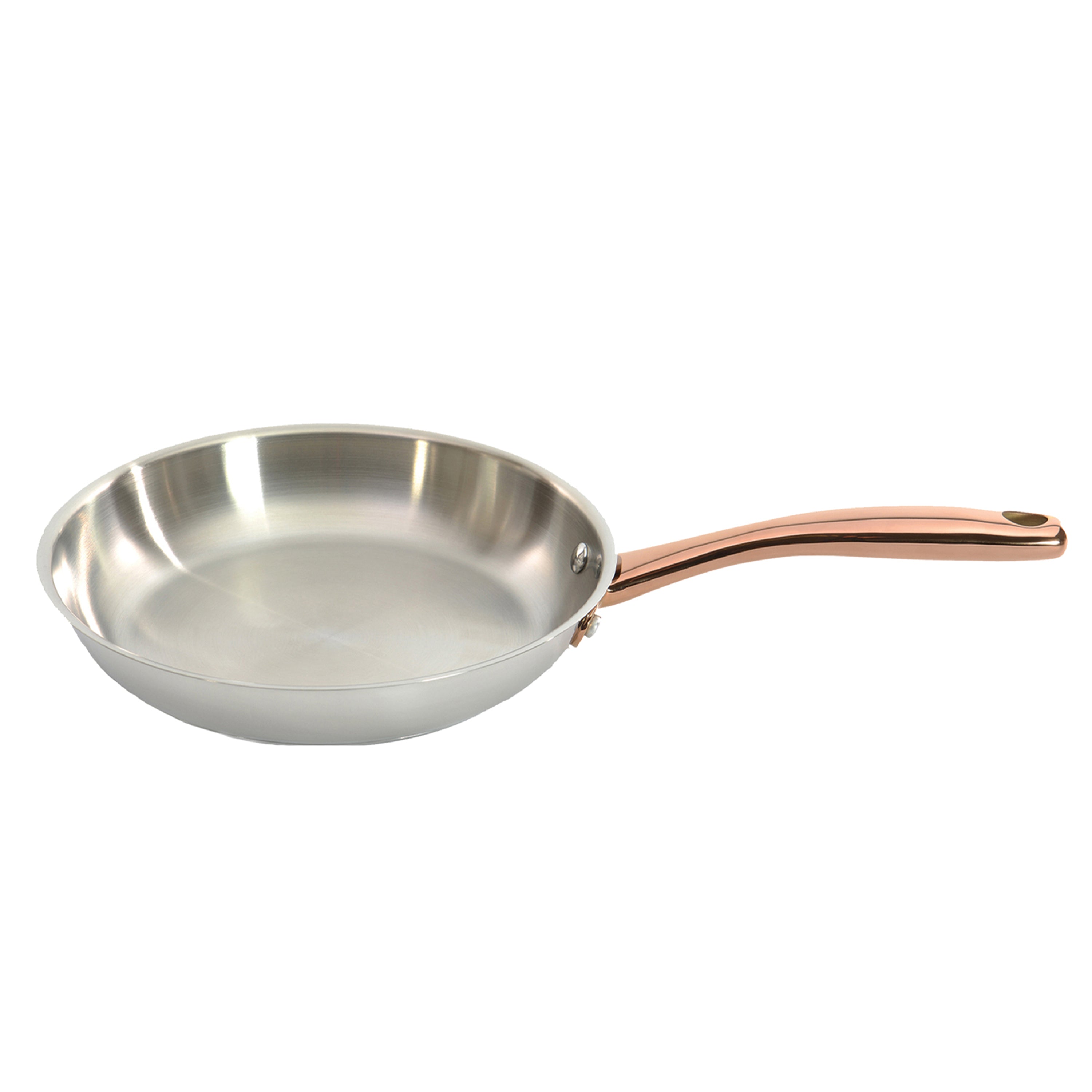 BergHOFF Ouro Gold 5-Piece 18/10 Stainless Steel Cookware Set with Glass Lids & Rose Gold Handles - Premium Kitchen Starter Set for Cooking, Serving & Entertaining