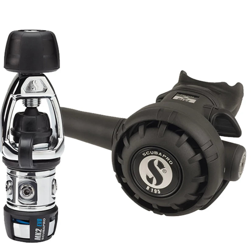 Scubapro MK2 EVO/R195 Yoke Regulator - First Stage Scuba Diving Equipment for Professional & Recreational Divers | Perfect for Ocean Exploration, Reef Diving & Underwater Photography