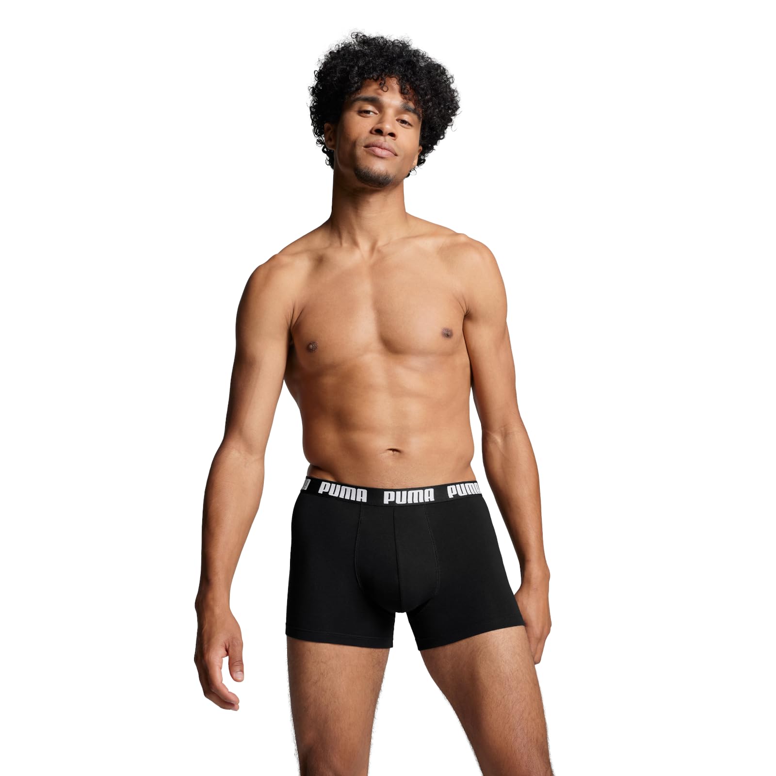 PUMA Men's Comfortable Cotton Boxer Briefs (3-Pack) - Soft Breathable Underwear for Everyday Wear, Workout & Lounge